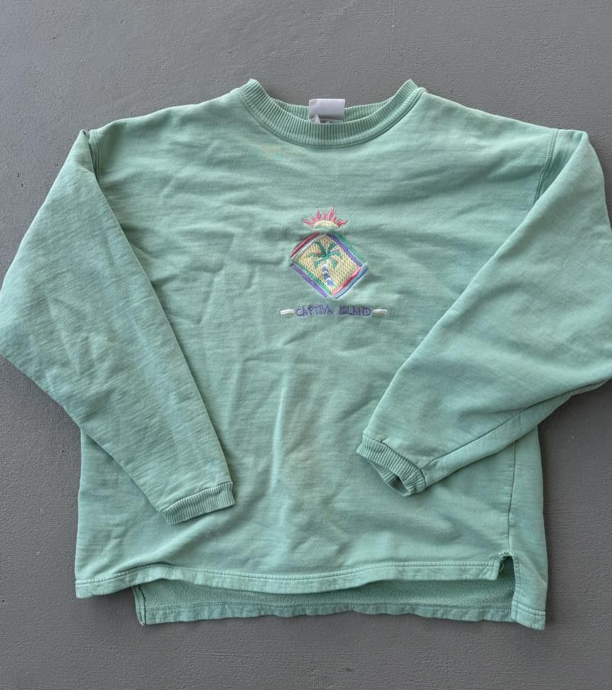 Designer Top Threads Vintage Captiva Island Crewneck L/XL Size L / US 10 / IT 46 - 1 Thumbnail
