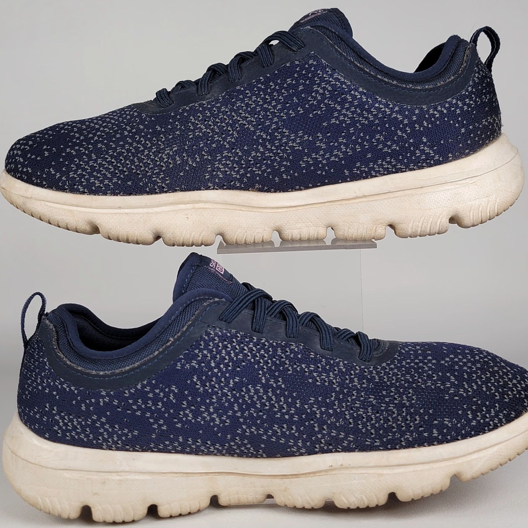 SKECHERS Skechers GOwalk Classic Washable Sneakers Blooming Navy Spotted Blue Women 7 Shoes Sneaker Athletic Lace Up Low Top M Textile Vintage: No Size US 4 / IT 34 - 4 Thumbnail