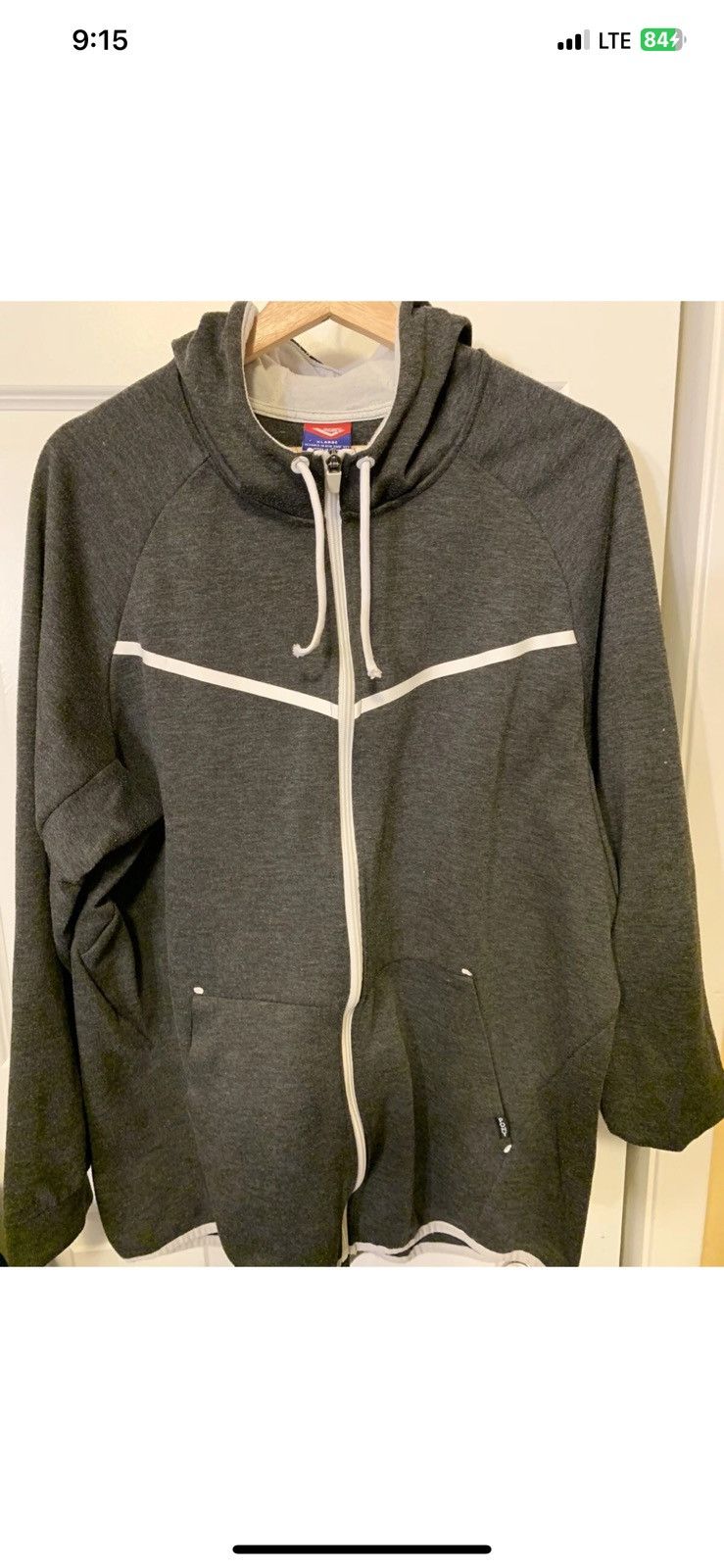 PONY Pony mens sz XL gray hoodie Size US XL / EU 56 / 4 - 6 Thumbnail