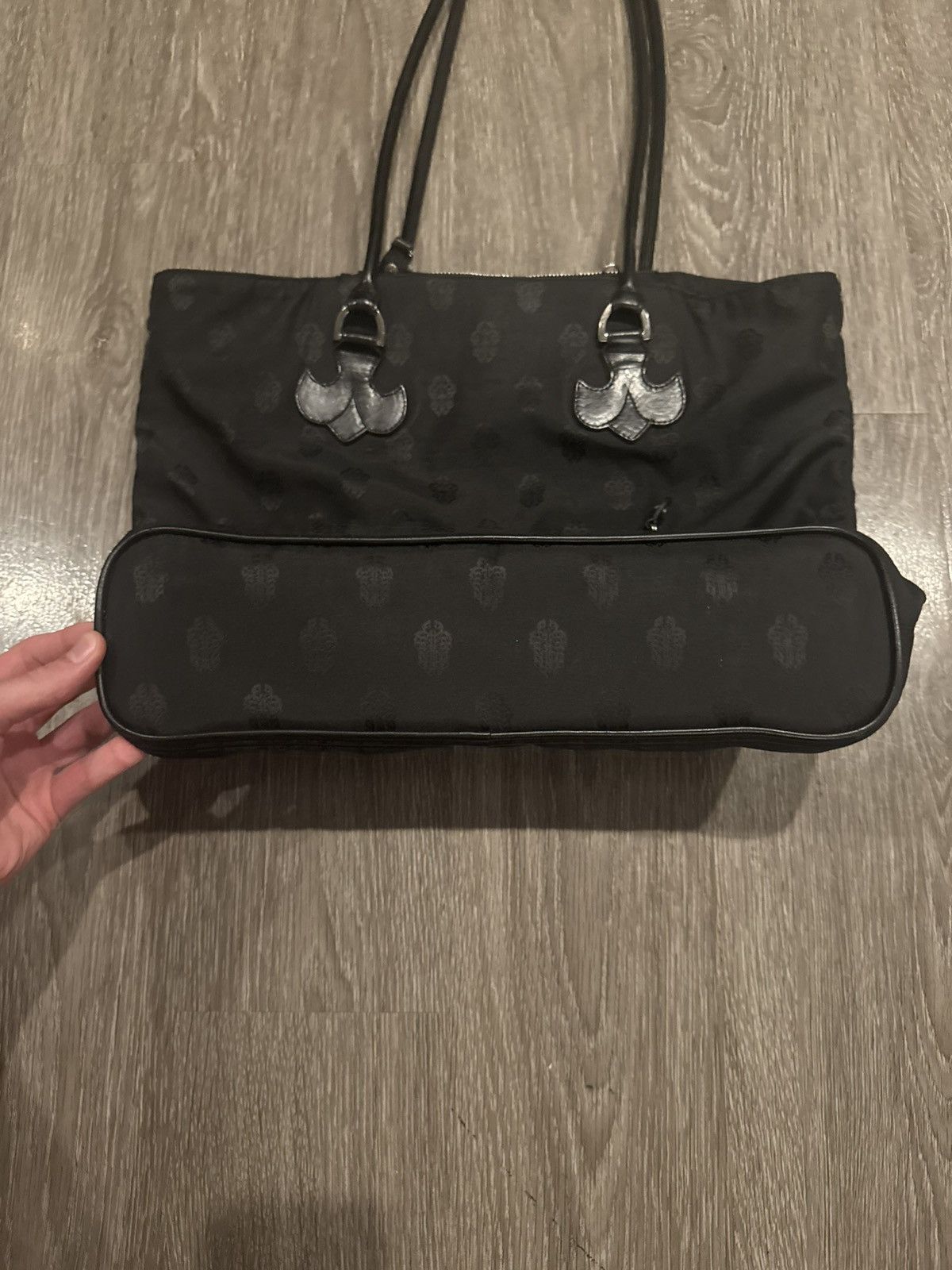 Chrome Hearts Chrome Hearts Vintage Dagger Motif Nylon Tote Bag Size ONE SIZE - 7 Thumbnail
