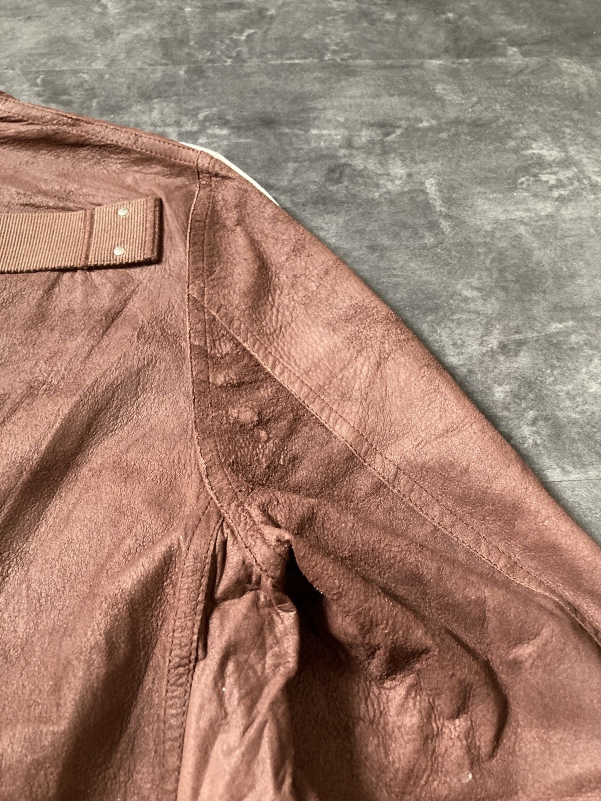 Rick Owens SS 21 "PHLEGETHON" Runway Blistered Lamb Leather Lido Jacket Size US M / EU 48-50 / 2 - 18 Thumbnail