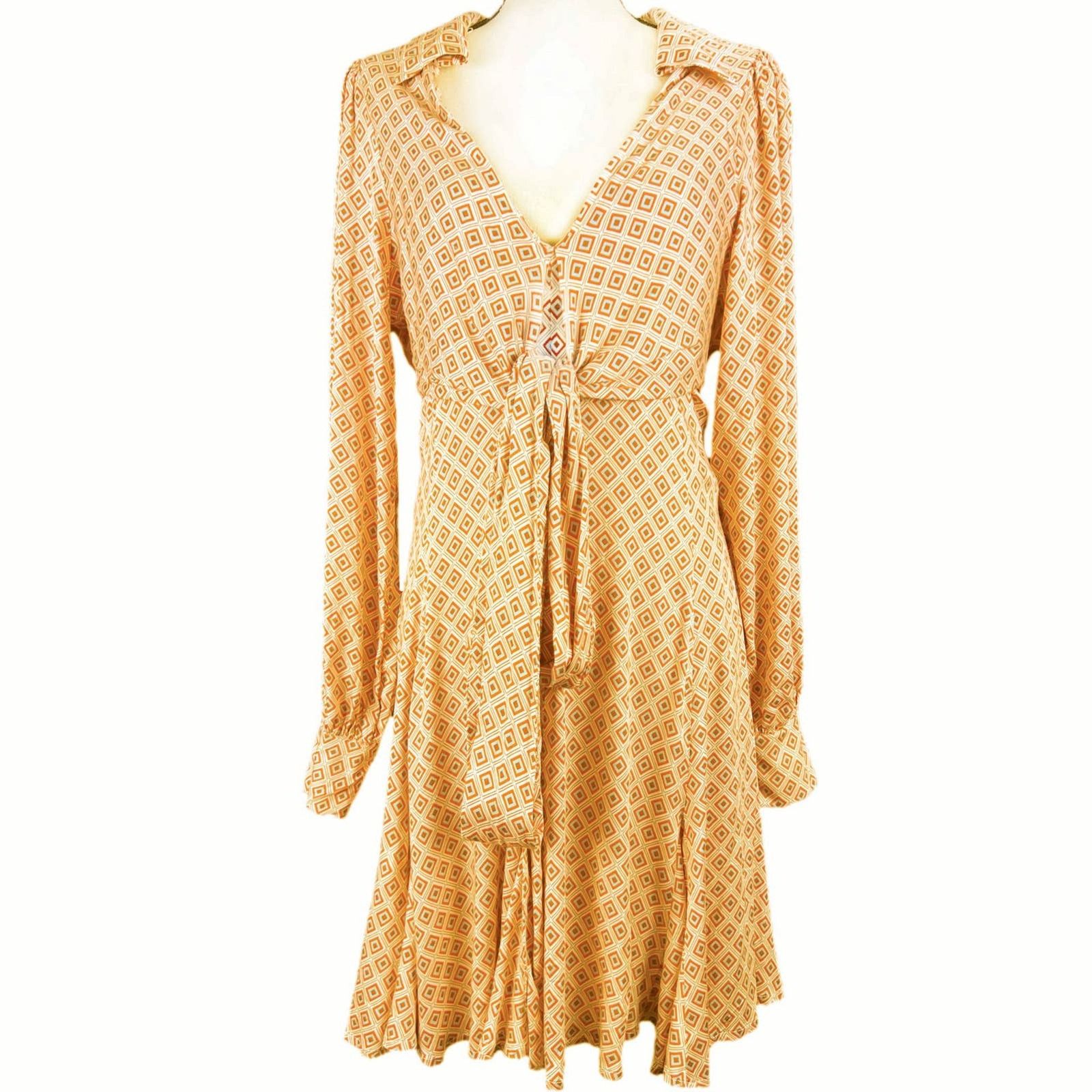 Free People Free People Geo Print Dress Size L / US 10 / IT 46 - 2 Thumbnail
