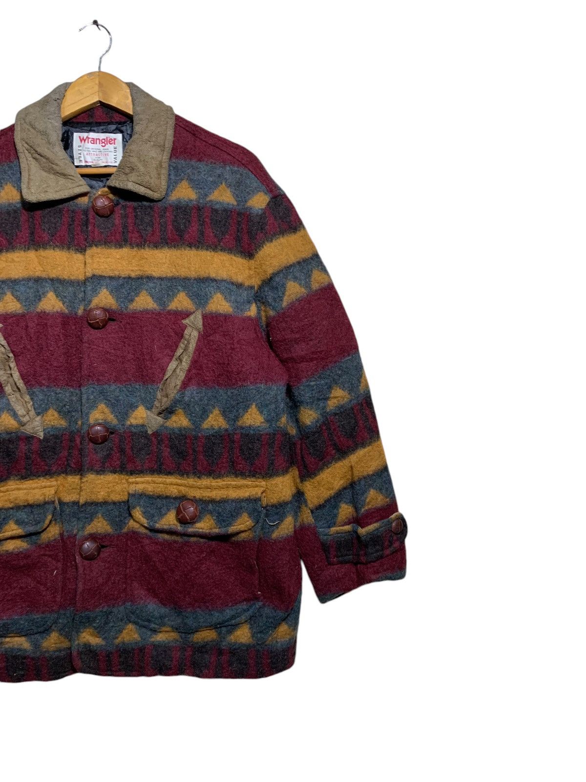 Native × Vintage × Wrangler 🔥VTG WRANGLER NATIVE WOOL JACKETS Size US L / EU 52-54 / 3 - 4 Thumbnail