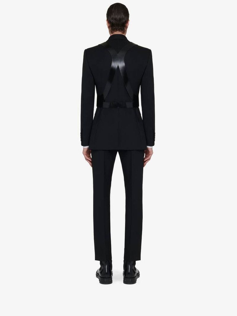Alexander McQueen o1srvl11e0226 Size: L / Leather Harness In Black Size ONE SIZE - 4 Thumbnail