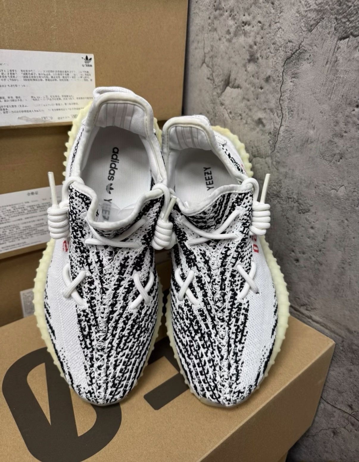 Adidas Adidas Yeezy 350 Zebra CP9654 K37 Size US 7 / EU 40 - 2 Thumbnail