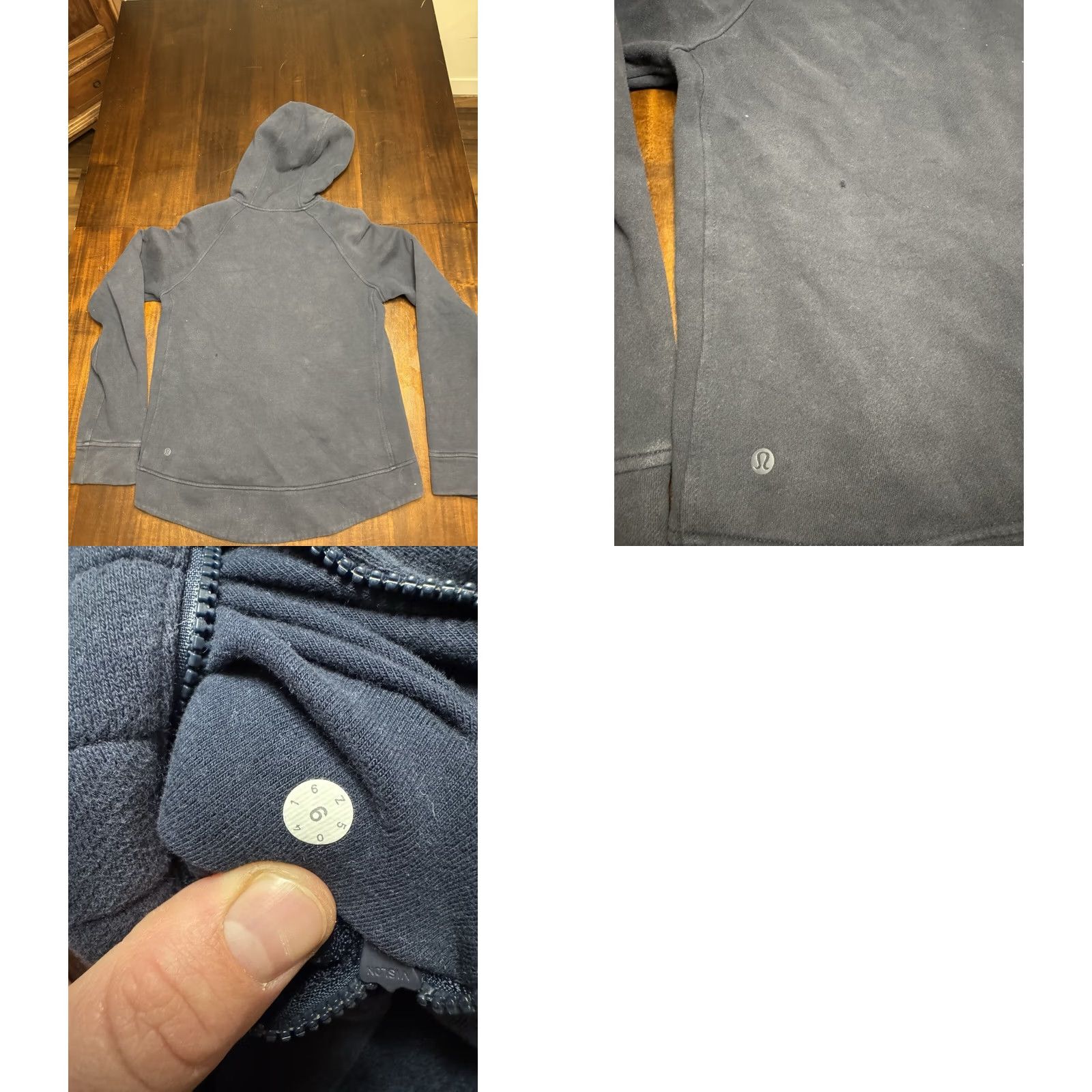 Lululemon Lululemon Hooded Jacket Navy Blue Size 6 Full Zip Women’s Z50416 Size M / US 6-8 / IT 42-44 - 8 Thumbnail