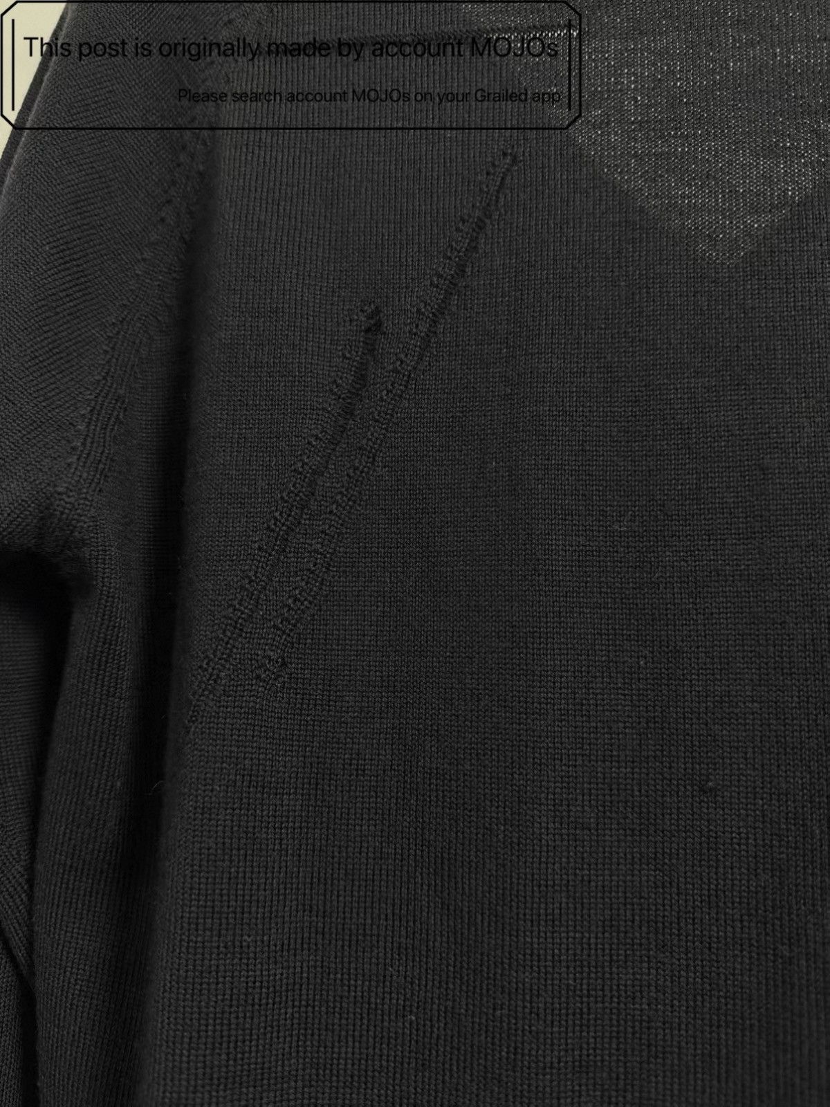 Dior Sz XS Dior Homme 05AW V-neck Distressed Sweater mojos2121 Size US XS / EU 42 / 0 - 5 Thumbnail