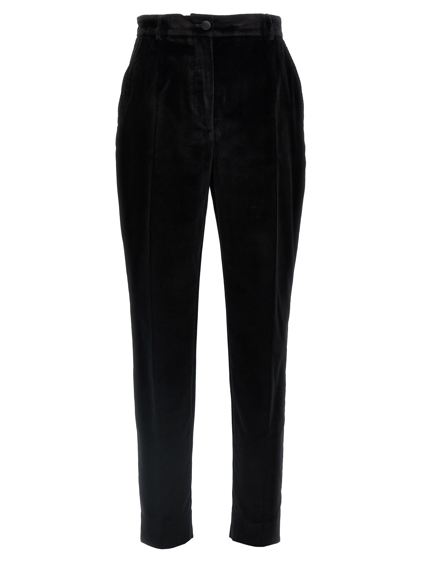 Dolce & Gabbana Velvet Tuxedo Pants Size 28" / US 6 / IT 42 - 1 Thumbnail