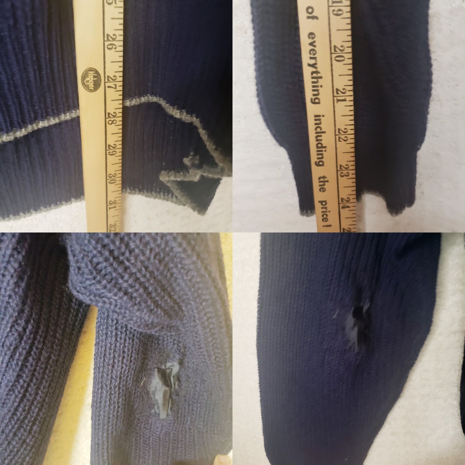 Vintage Woolrich Sweater Wool Men's L Henley Collar Leather Button Long Sleeve Blue Fall Winter Size US L / EU 52-54 / 3 - 9 Thumbnail