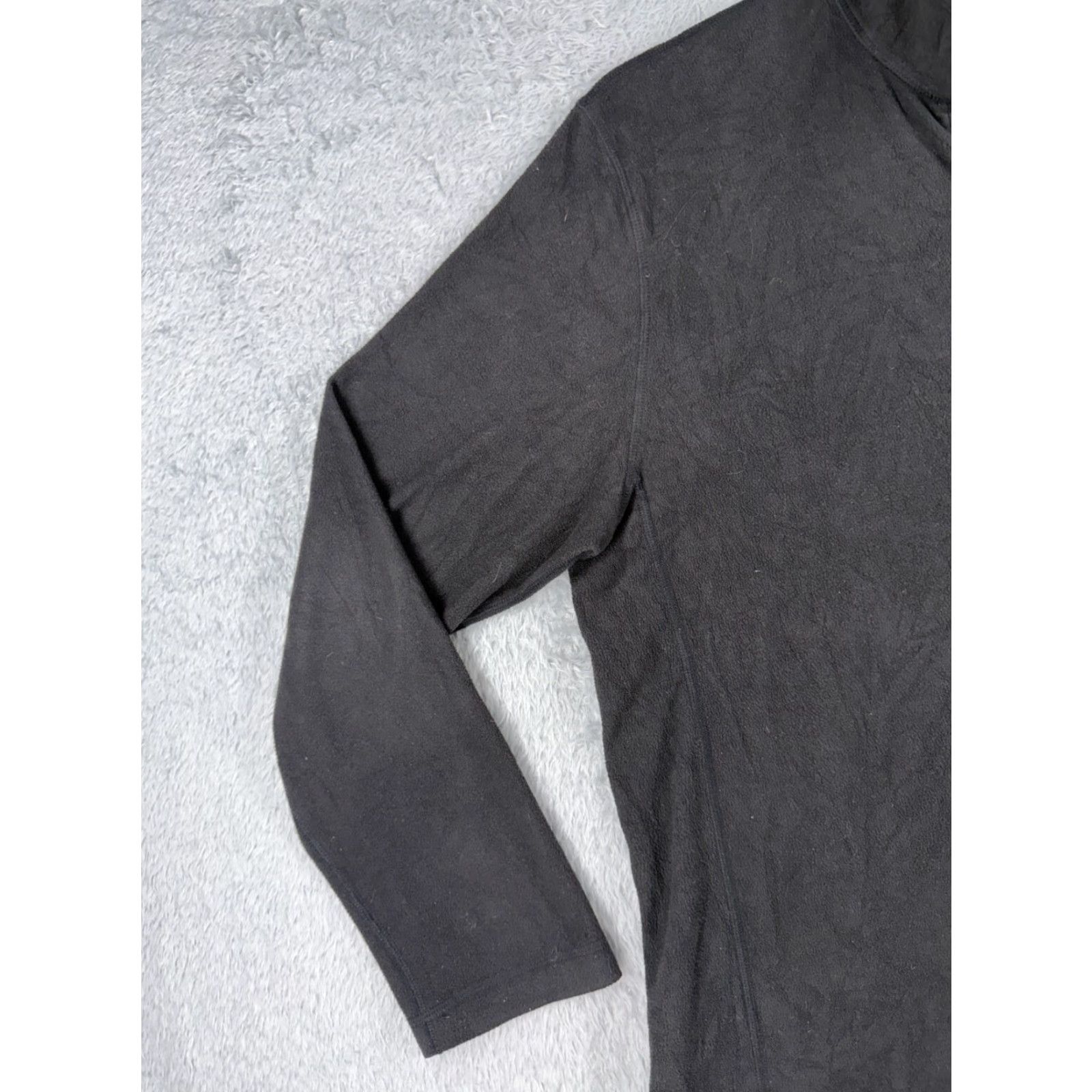 The North Face The North Face Sweater Mens Large Gray 1/4 Zip Polyester Fleece Mock Neck Shirt Size US L / EU 52-54 / 3 - 3 Thumbnail