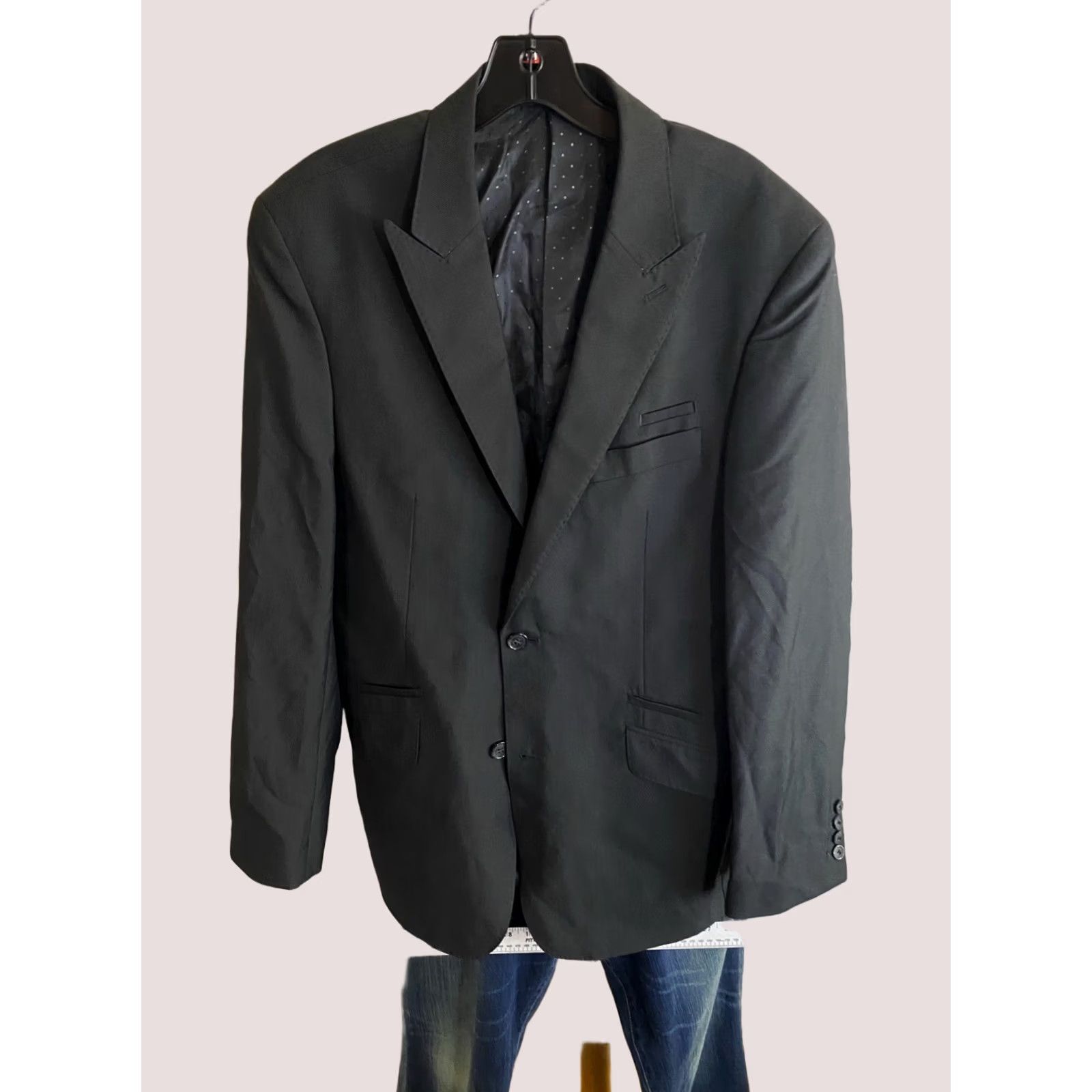 English Laundry English Laundry JACKET Blazer 42L Mens Grayish Poly Wool Coat Coat Size 42R - 1 Thumbnail