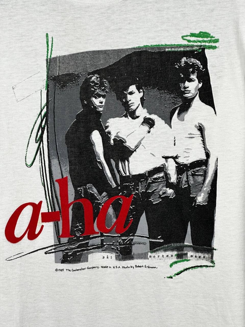 Band Tees Vintage 1985 A-HA Norway Band T Shirt Made in USA Size US L / EU 52-54 / 3 - 4 Thumbnail