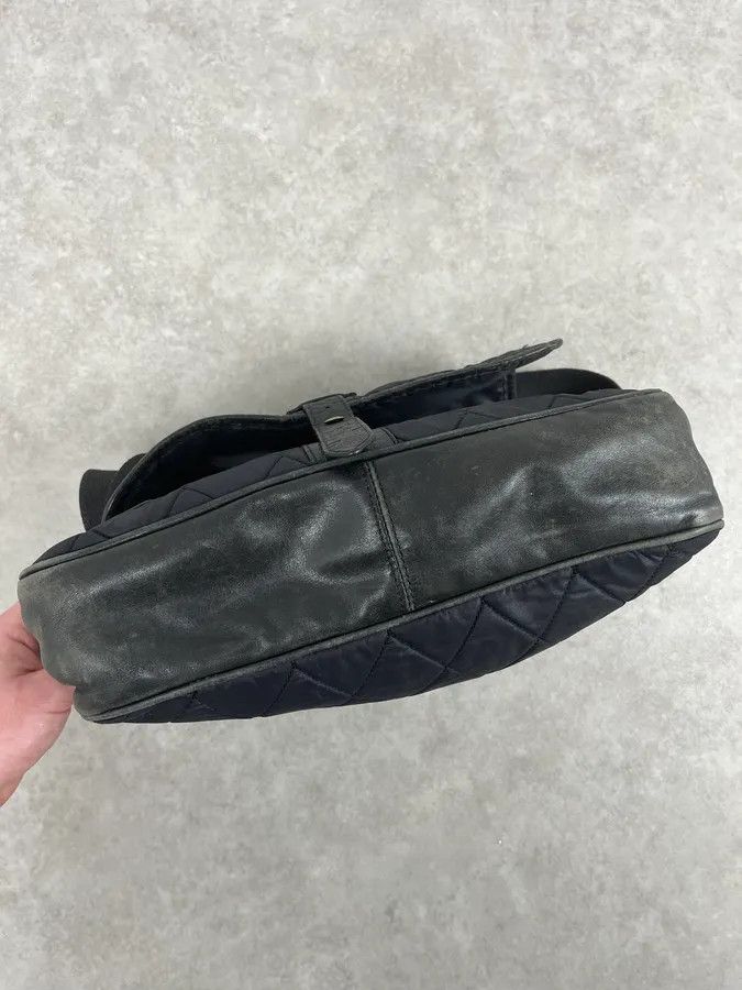 Dolce & Gabbana AW2003 Dolce & Gabbana Losange Black Leather Shoulder Bag Size ONE SIZE - 14 Thumbnail