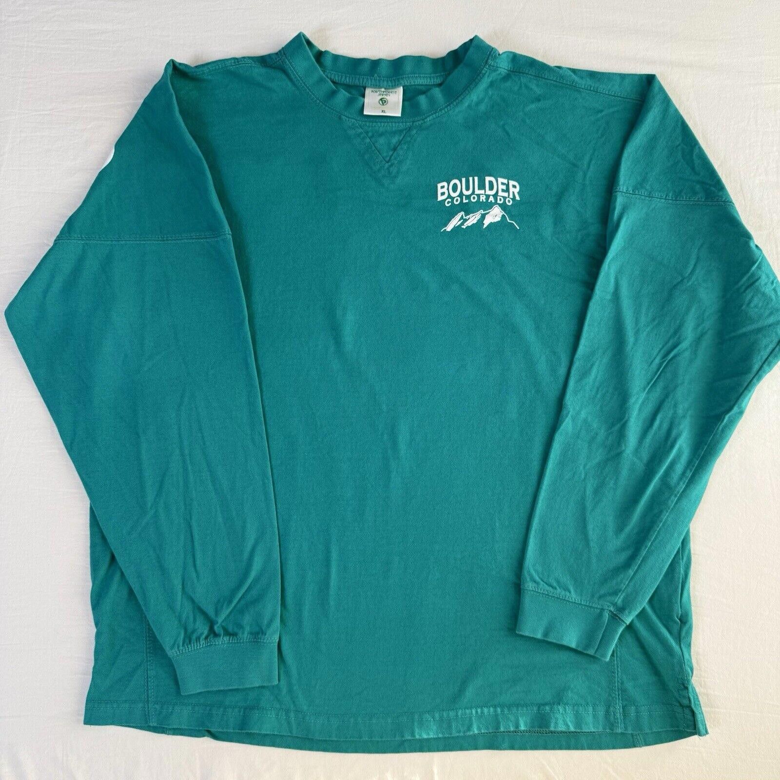 Designer Vtg Boulder Colorado Spell Out Long Sleeve Shirt XL Grail Size US XL / EU 56 / 4 - 1 Thumbnail