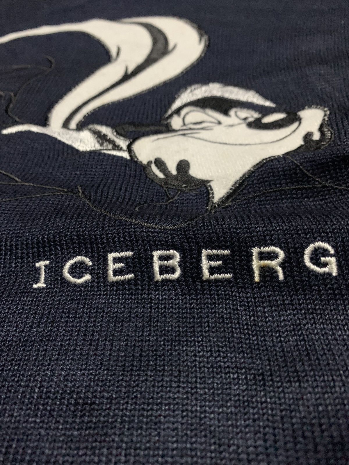 Iceberg 🐍 Vintage ICEBERG Pepe Le Pew Knit Size US L / EU 52-54 / 3 - 4 Thumbnail