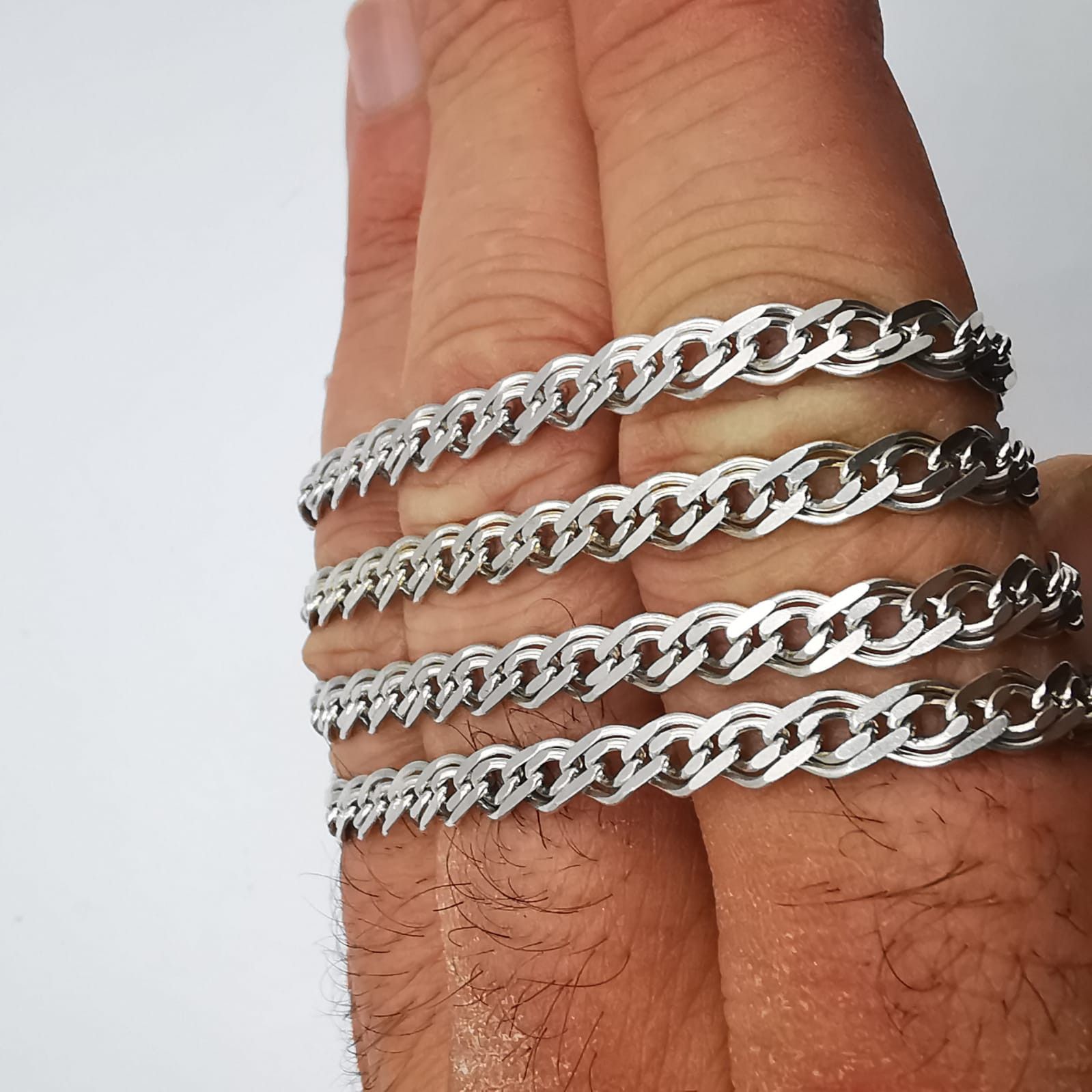 Sterling Silver Vintage Jewelry Chain,925 Sterling Silver,Signed 14,64g Size ONE SIZE - 4 Thumbnail
