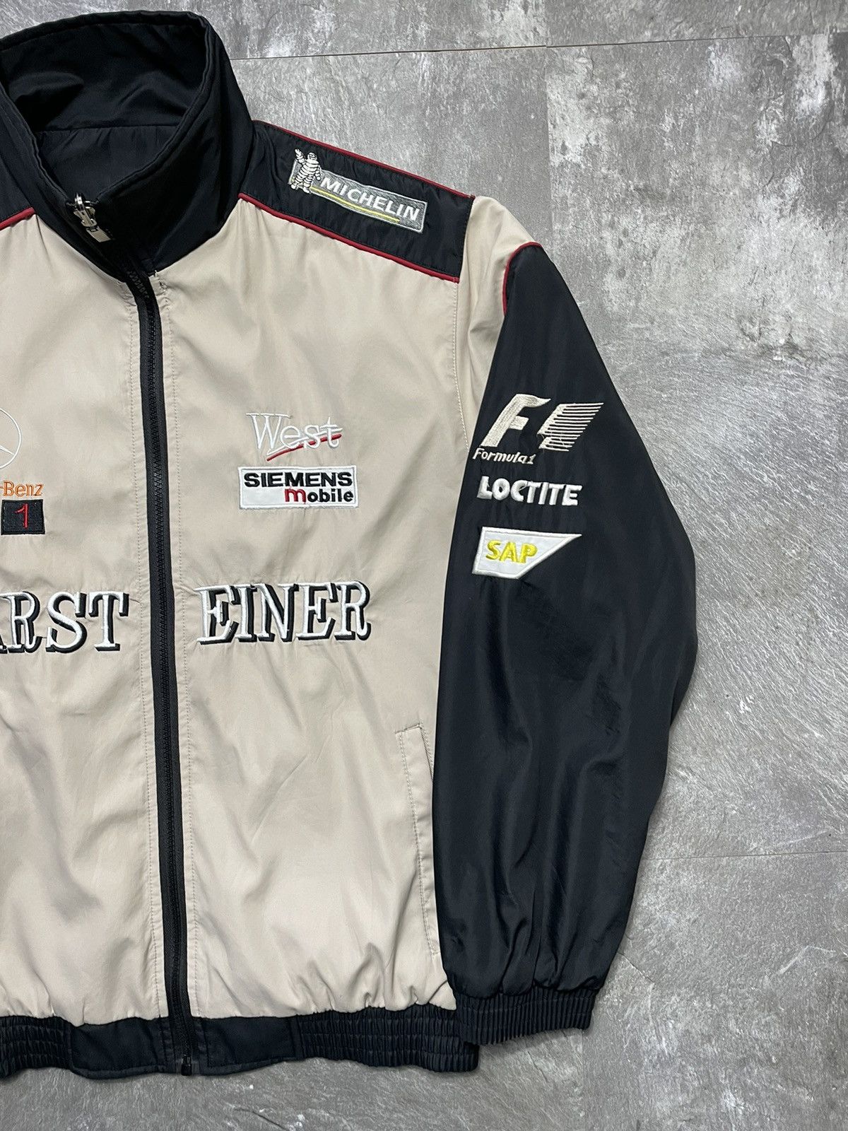 Formula 1 Vintage Mercedes-Benz West Warsteiner F1 Racing Jacket Y2K Size US M / EU 48-50 / 2 - 3 Thumbnail