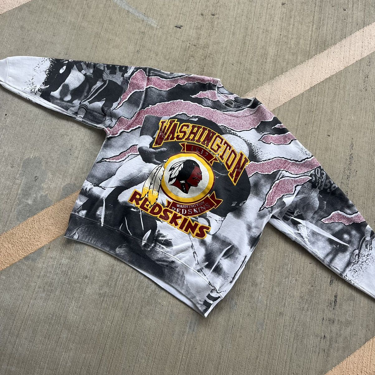 NFL × Vintage Rare Vintage 90s Washington Redskins AOP crewneck Size US XL / EU 56 / 4 - 2 Thumbnail