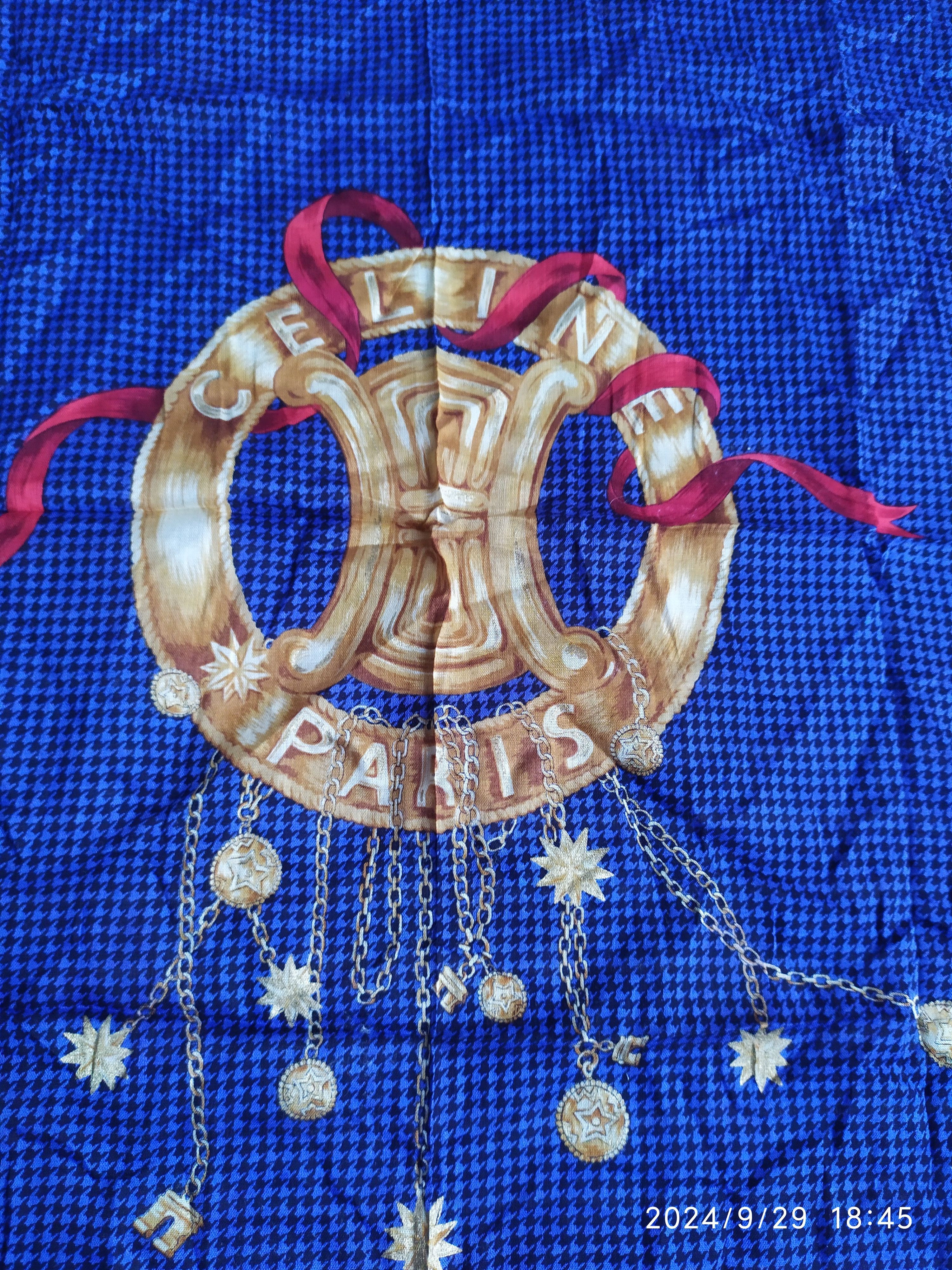 Celine × Vintage Vintage Celine Scarf Slik Size ONE SIZE - 3 Thumbnail