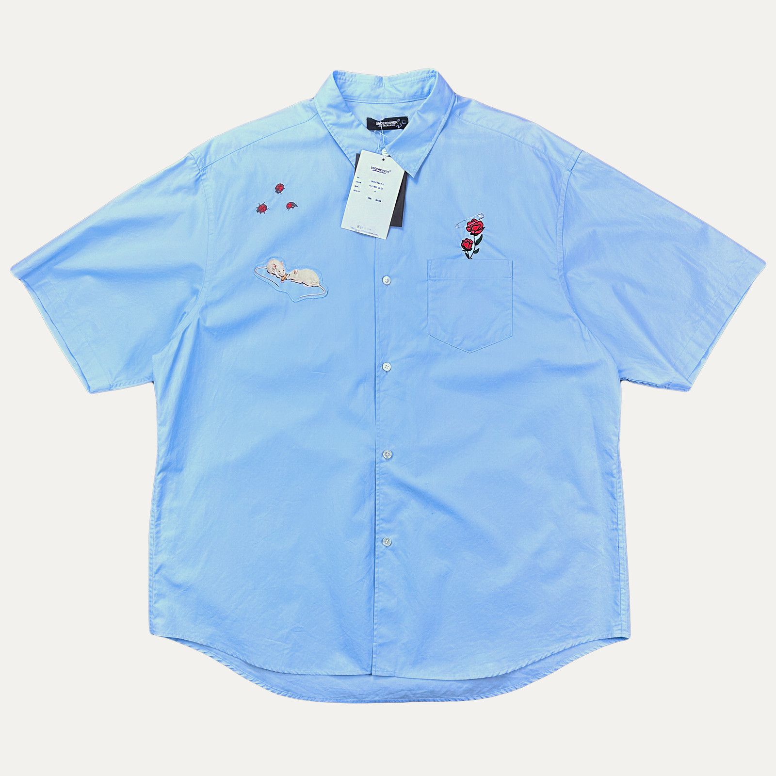 Undercover Undercover Embroidered Poplin Button Up Shirt Size US XL / EU 56 / 4 - 1 Thumbnail