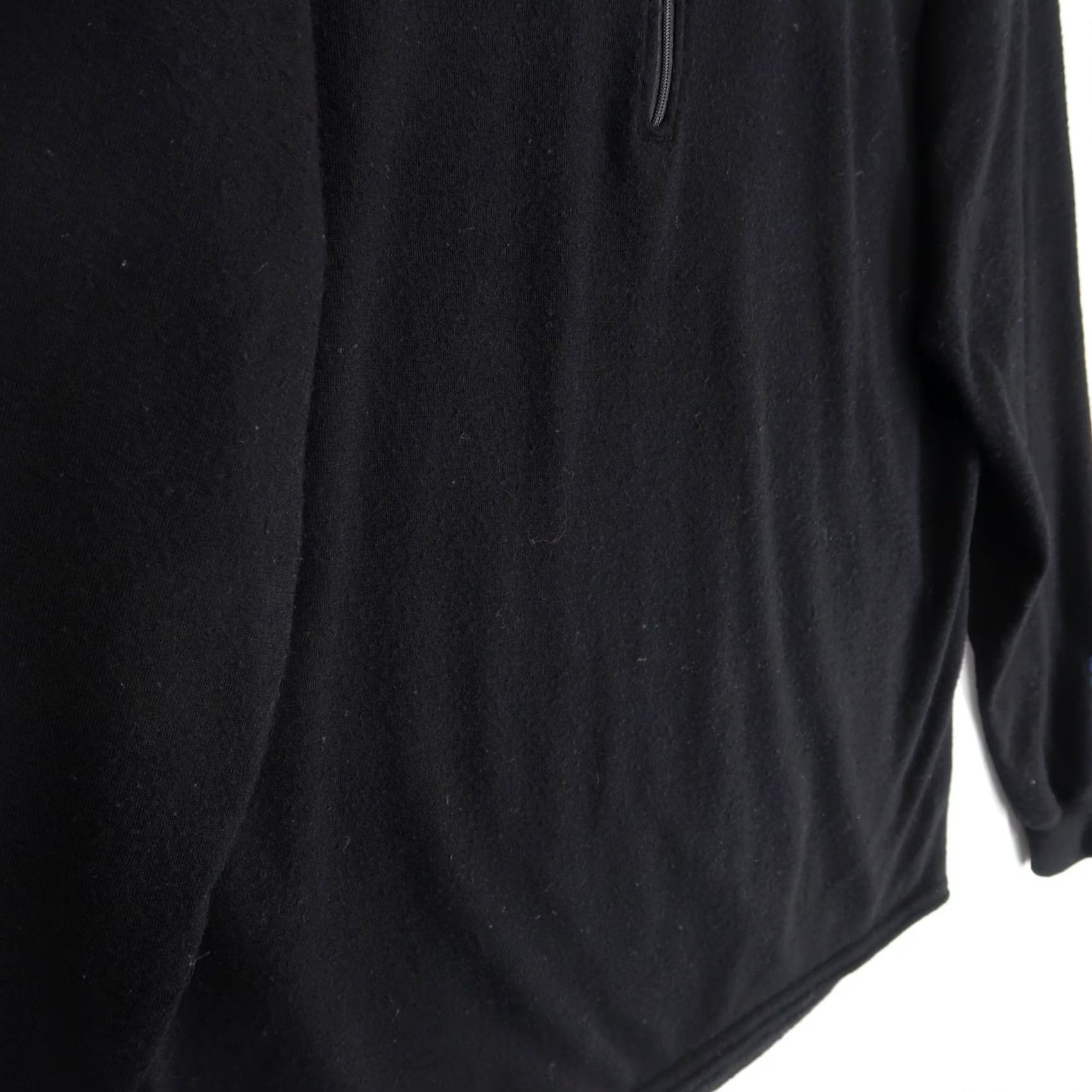 Layer 8 VINTAGE Ice Armour Clam Pullover Mens L Black Merino Wool Quarter Zip Base Layer Top Size US L / EU 52-54 / 3 - 6 Thumbnail