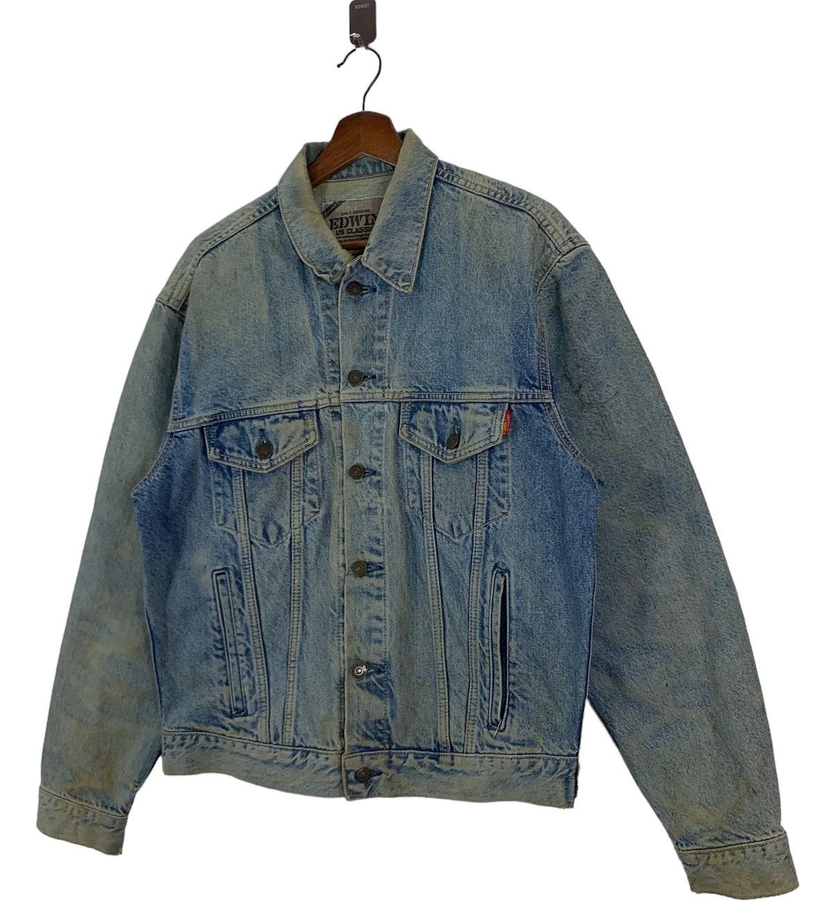 Edwin × Vintage VINTAGE 90s EDWIN CLASSIC DENIM TRUCKERS JACKET Size US XL / EU 56 / 4 - 2 Thumbnail
