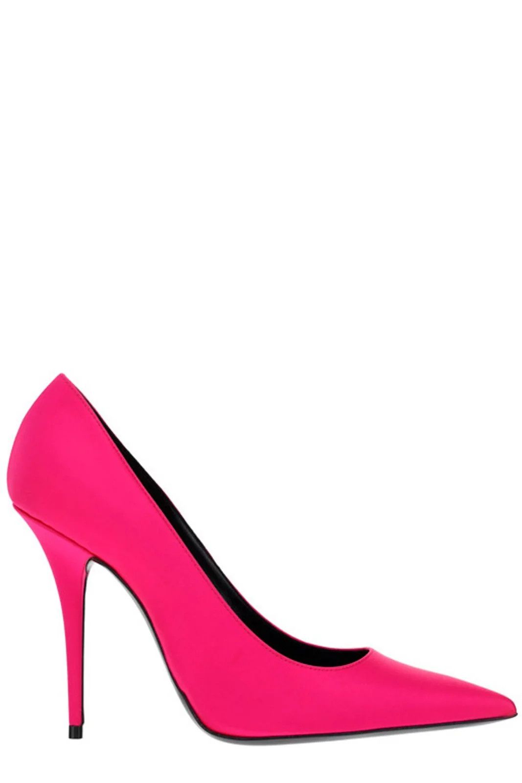 Saint Laurent Paris o1s1wg111024 Instinct Pumps in Crepe Satin in Pink Size US 8 / IT 38 - 1 Thumbnail