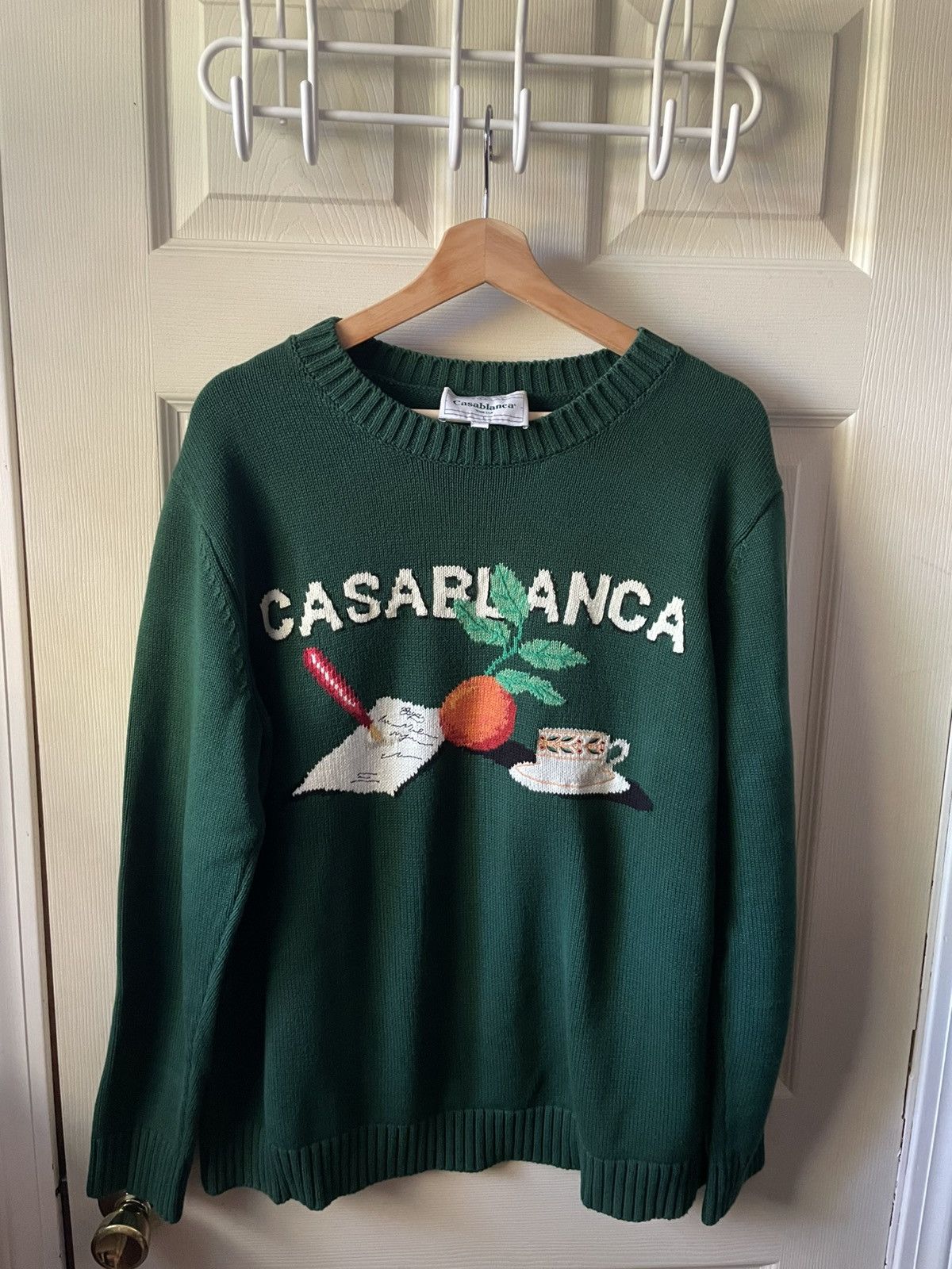 Casablanca Casa Blanca Green “Orange” Jumper Size US L / EU 52-54 / 3 - 1 Thumbnail