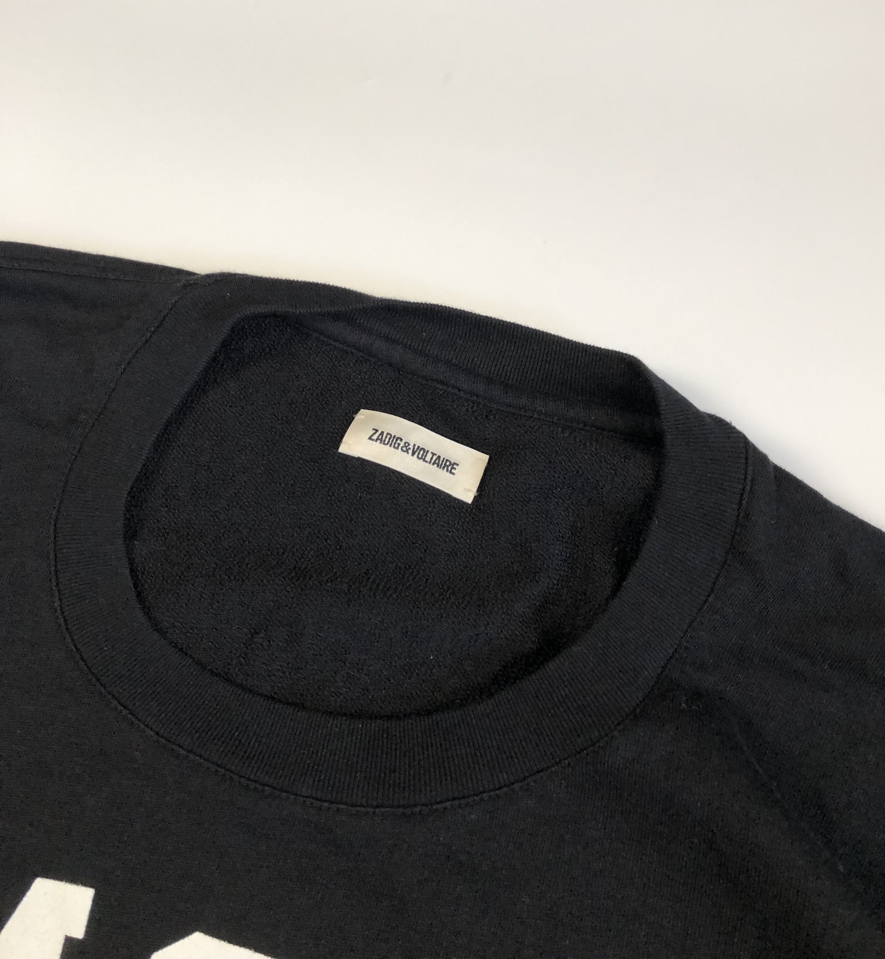 Zadig & Voltaire Zadig & Voltaire Portland Amour Short Sleeve Sweatshirt Size L / US 10 / IT 46 - 3 Thumbnail