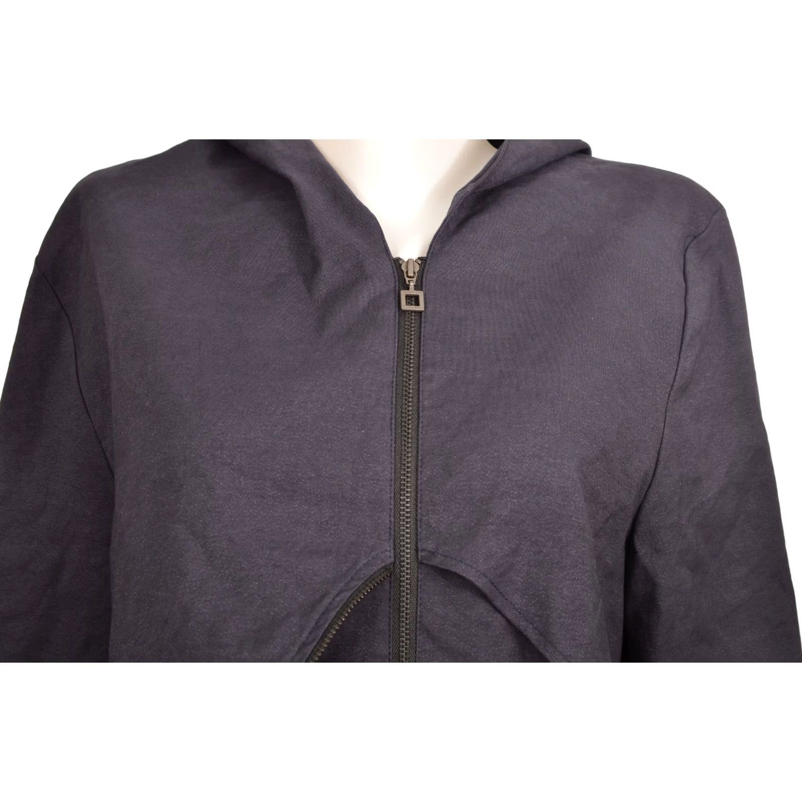 Sarah Pacini VINTAGE Sarah Pacini Dark Navy Cotton Blend Full-Zip Jacket Women's 2 Blue 90s Concert Style PAGE? Size XS / US 0-2 / IT 36-38 - 2 Thumbnail