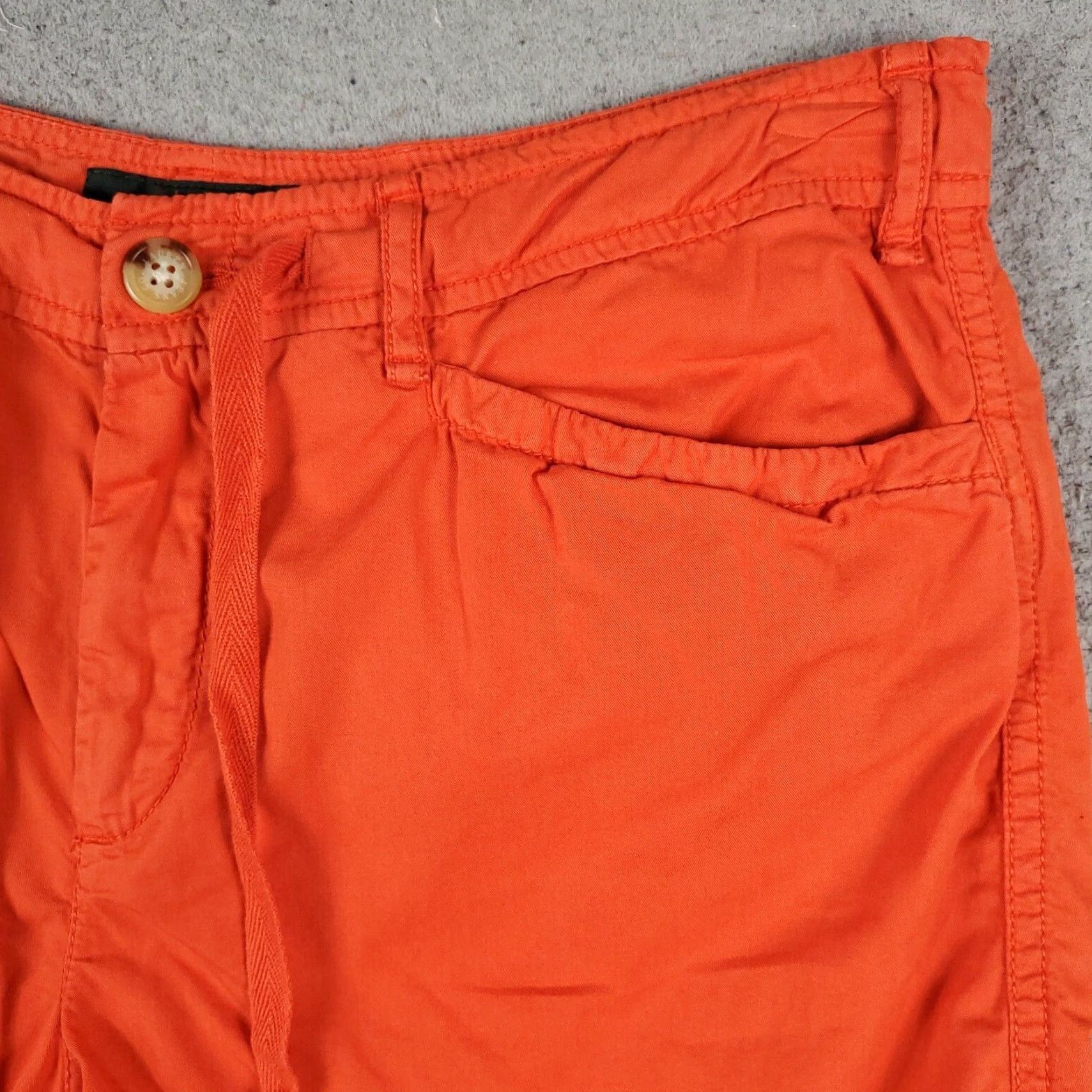 Ralph Lauren VINTAGE Ralph Lauren Womens Chino Shorts Size 12 30 Orange Casual Flat Front Classic Size 30" / US 8 / IT 44 - 3 Thumbnail