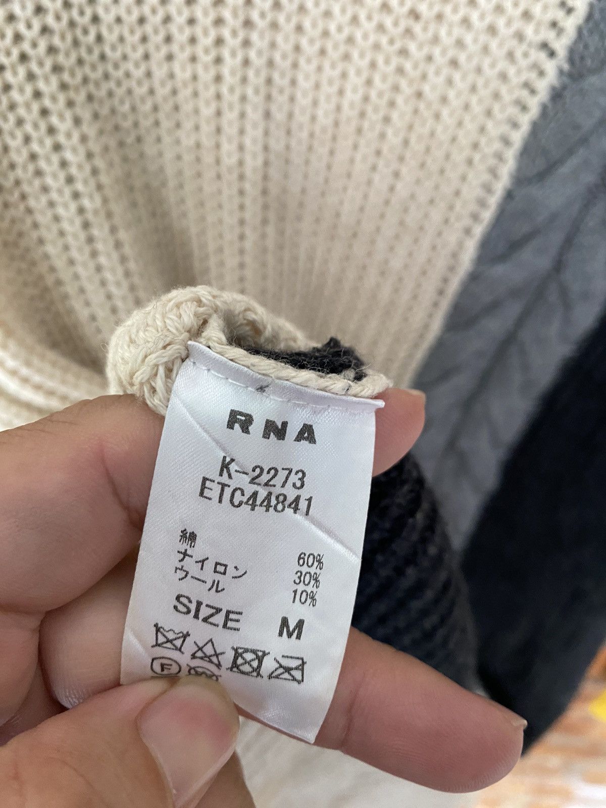 Hysteric Glamour × If Six Was Nine × Japanese Brand Vtg RNA DNA Devil Girl Oversize color block knitwear Size L / US 10 / IT 46 - 13 Thumbnail