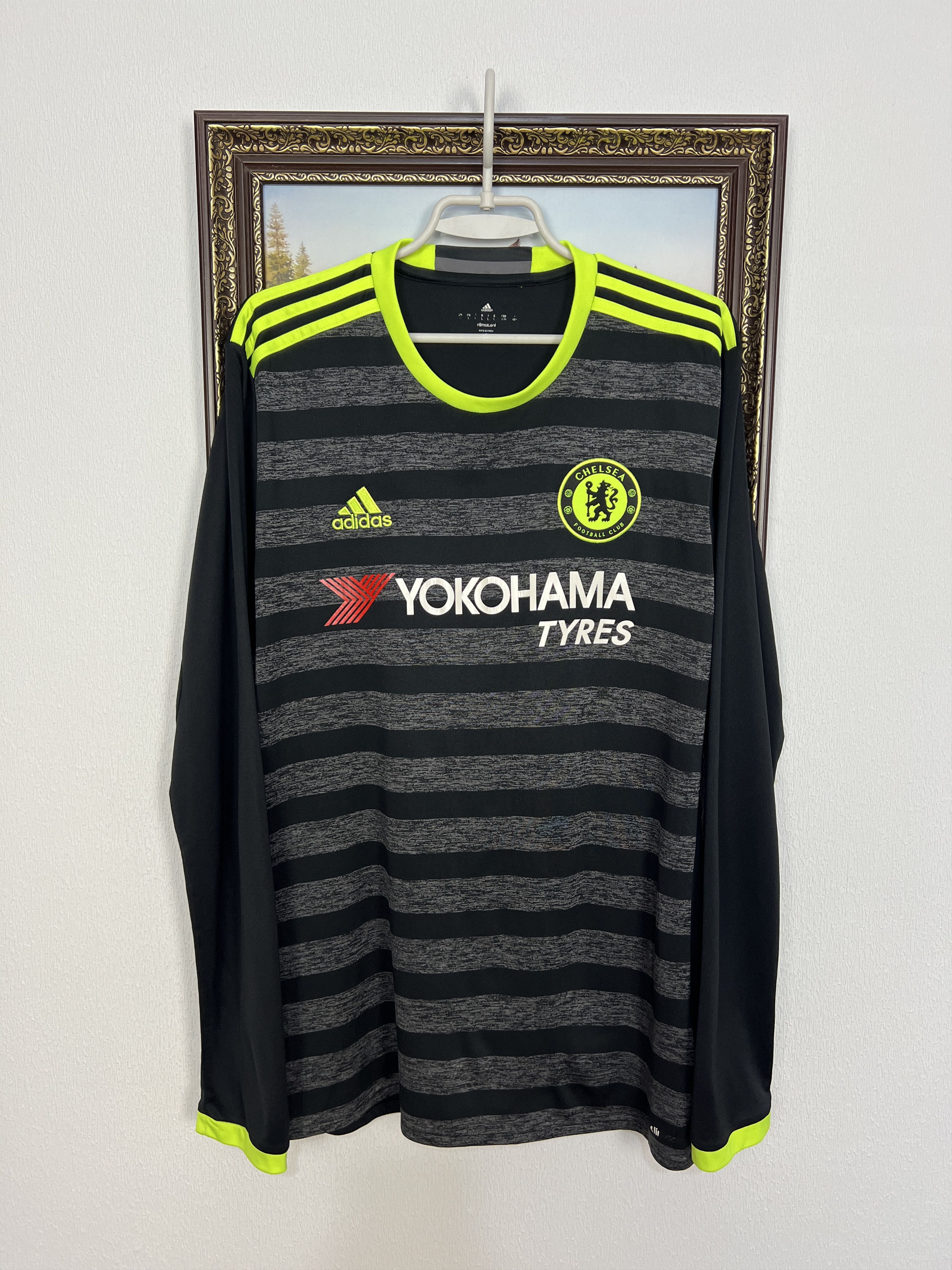 Adidas Chelsea Away football shirt Soccer Long Sleeve Jersey Trikot Size US L / EU 52-54 / 3 - 1 Thumbnail