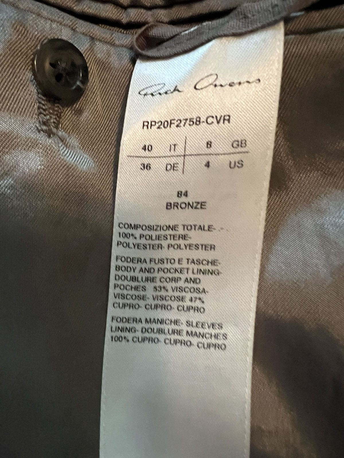Rick Owens Rick Owens Tailored Walrus Double Breasted Blazer Size S / US 4 / IT 40 - 10 Thumbnail