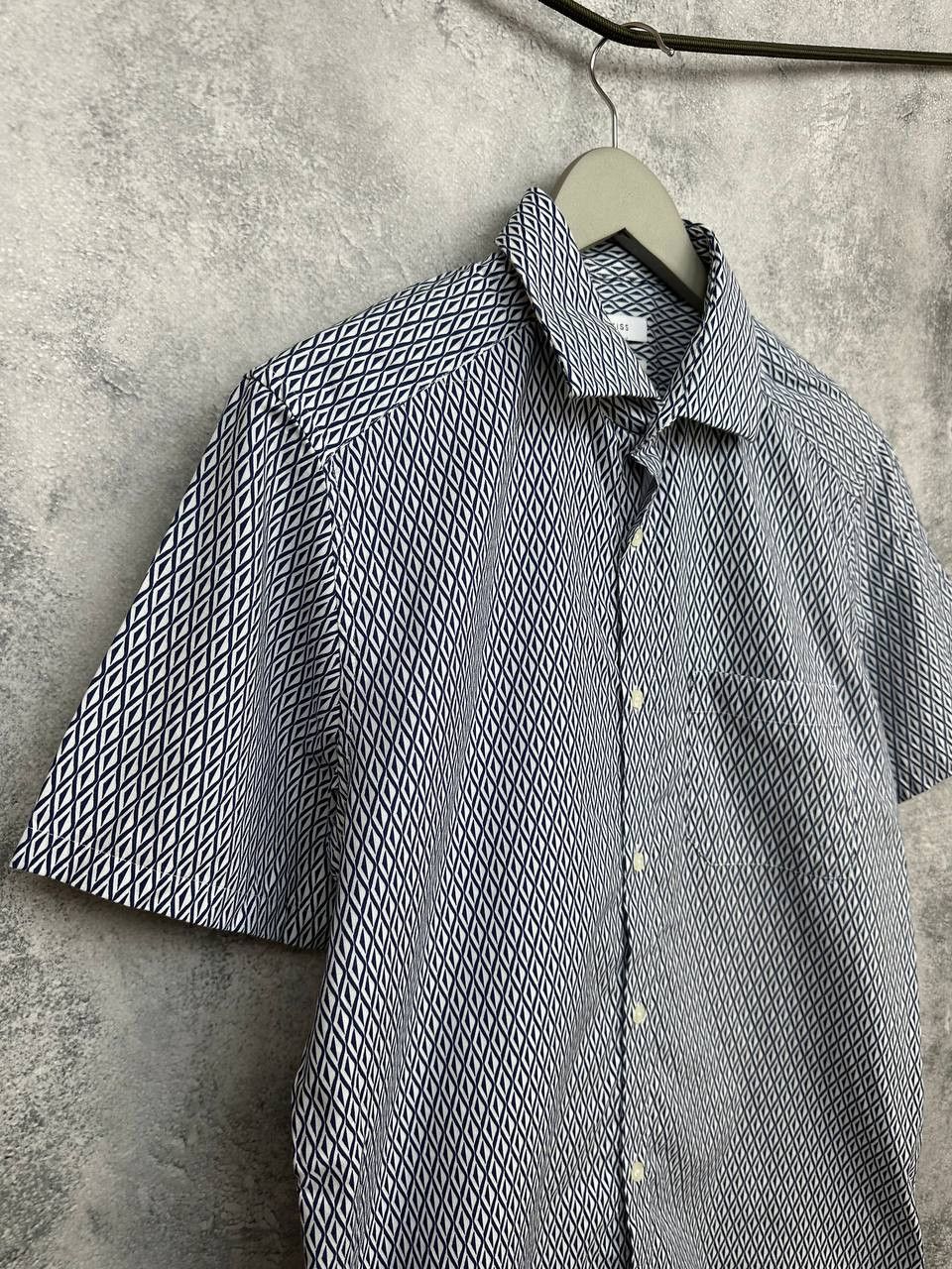 Reiss Reiss Capri Button Up Shirt Geometric Pattern SS Slim Fit Size US L / EU 52-54 / 3 - 3 Thumbnail