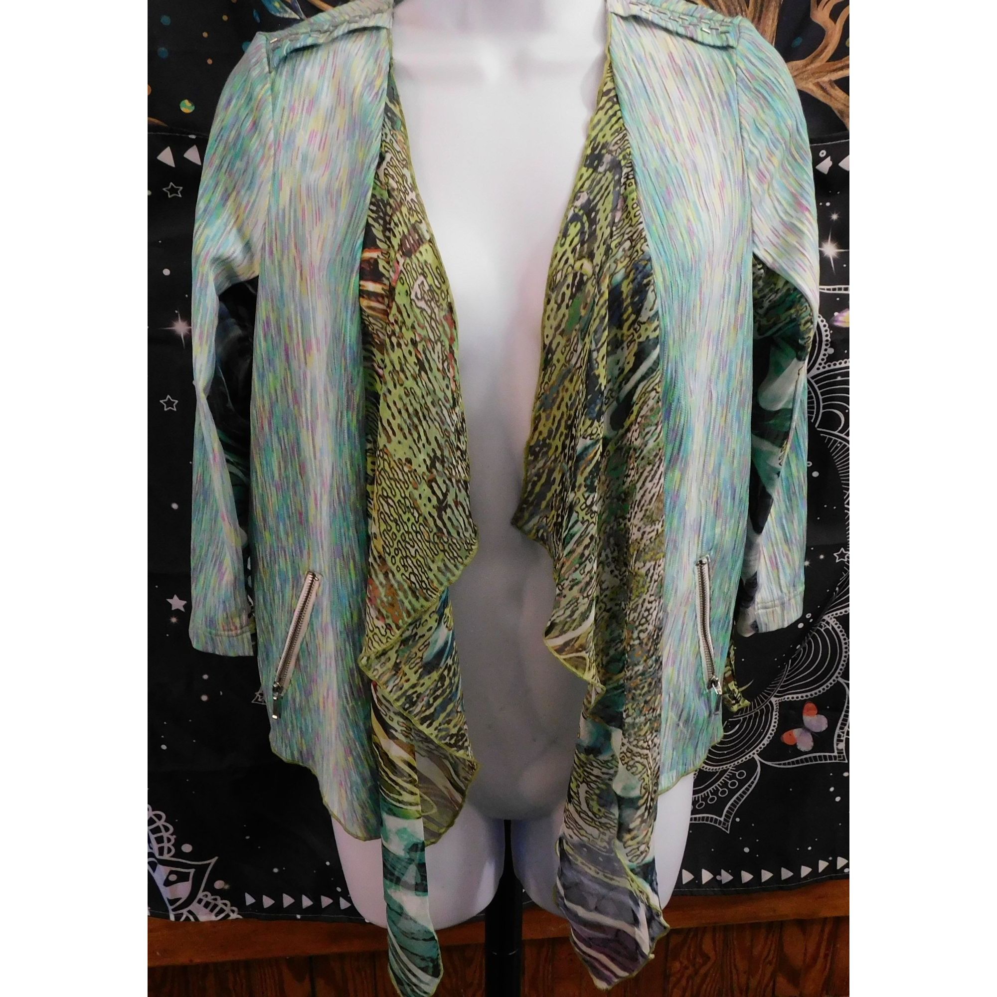 Other Vintage 90s Alberto Makali Rainbow Mermaidcore Animal Print Size M / US 6-8 / IT 42-44 - 1 Thumbnail