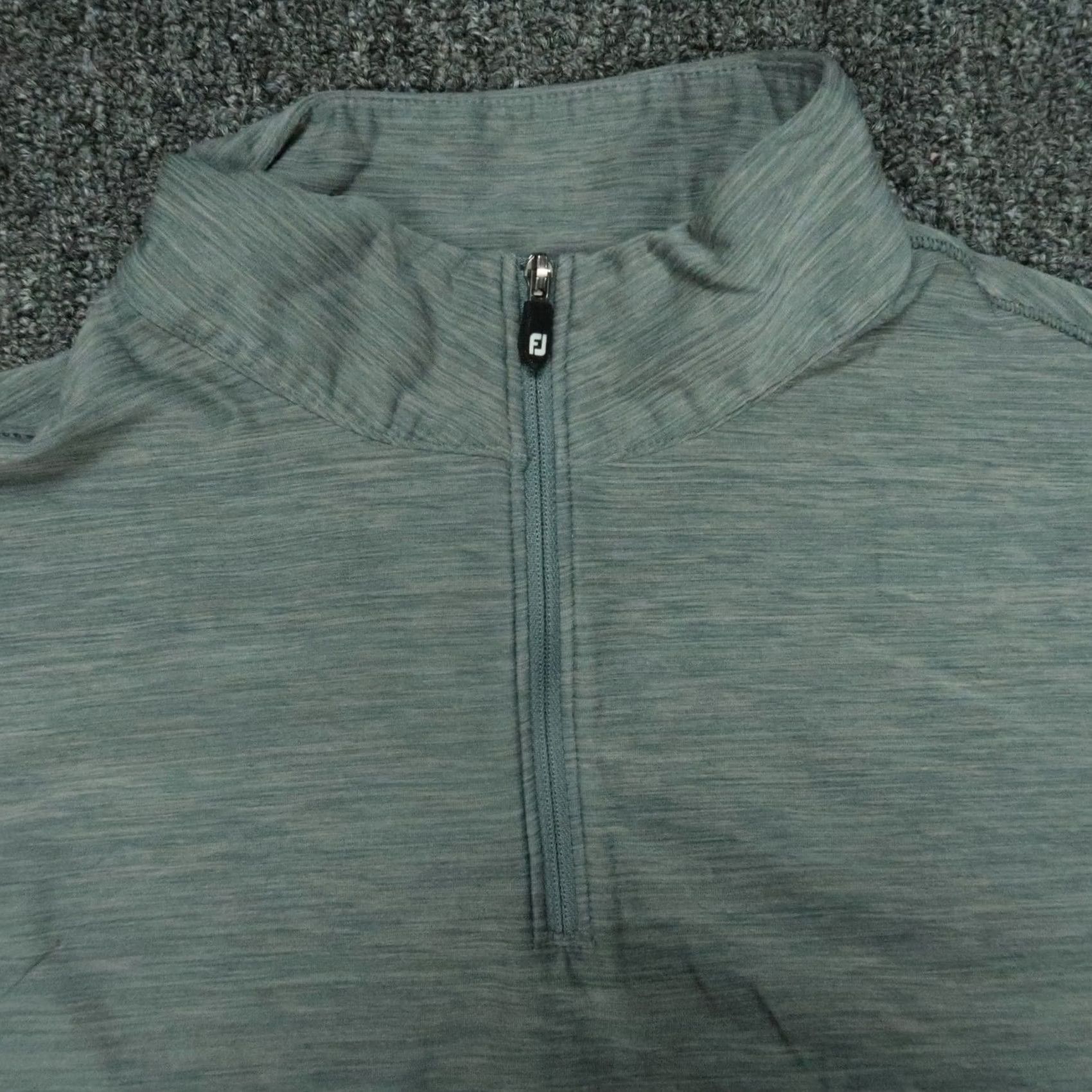 Footjoy FootJoy Pullover Men Small Green Performance Quarter Zip Golf Stretch Shirt Size US S / EU 44-46 / 1 - 2 Thumbnail