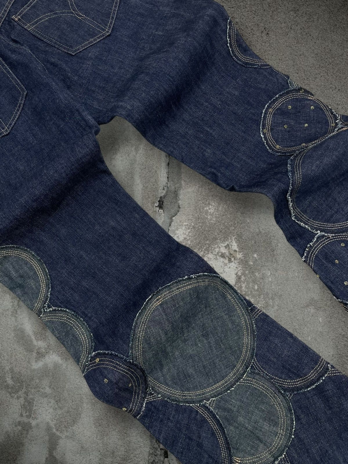 Tornado Mart Vintage Rare Japan Designer Garde Collective Art Patch Denim Size US 28 / EU 44 - 13 Thumbnail