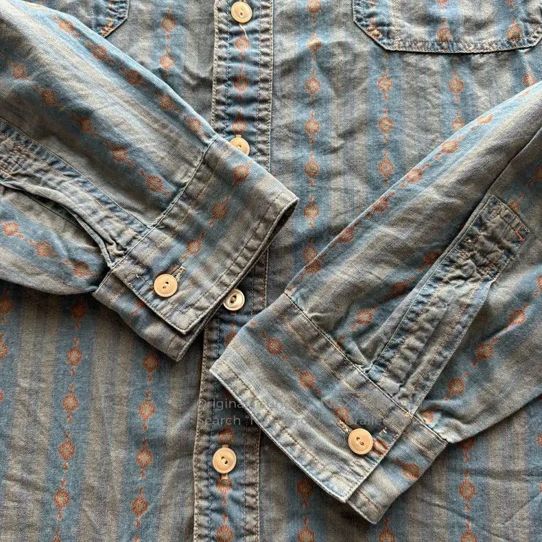 RRL Ralph Lauren RRL Ralph Lauren Southwest striped shirt Size US XL / EU 56 / 4 - 5 Thumbnail