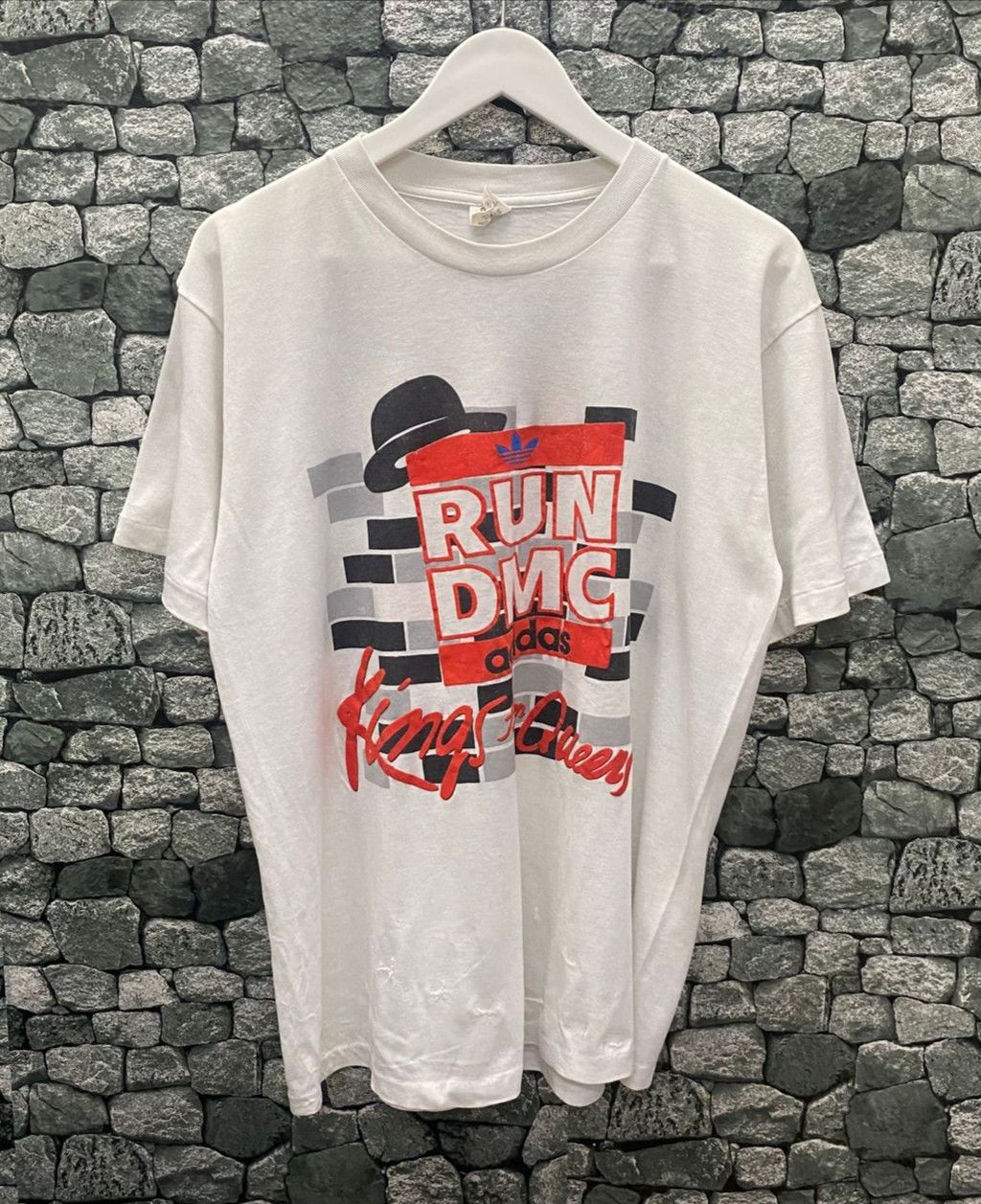 Adidas 💥Rare💥Vintage 80s Adidas X Run DMC King From Queen Size US L / EU 52-54 / 3 - 1 Thumbnail