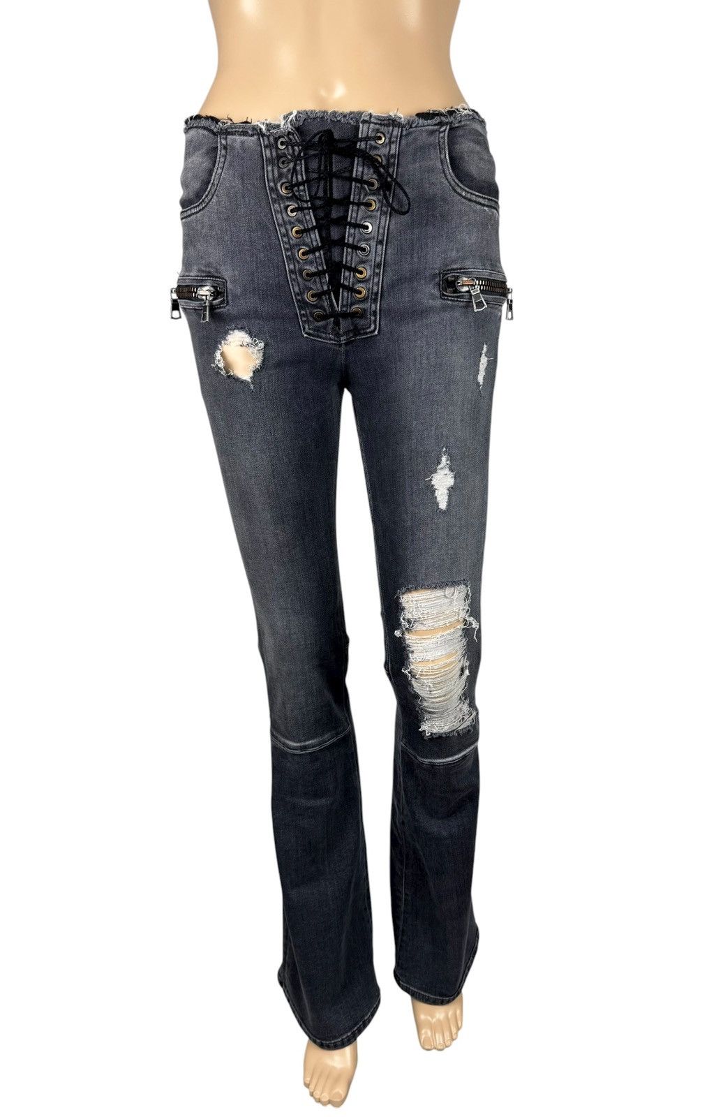 Ben Taverniti Unravel Project Unravel Project Ben Taverniti Flared Jeans Riped Size 27 Size 27" / US 4 / IT 40 - 2 Thumbnail