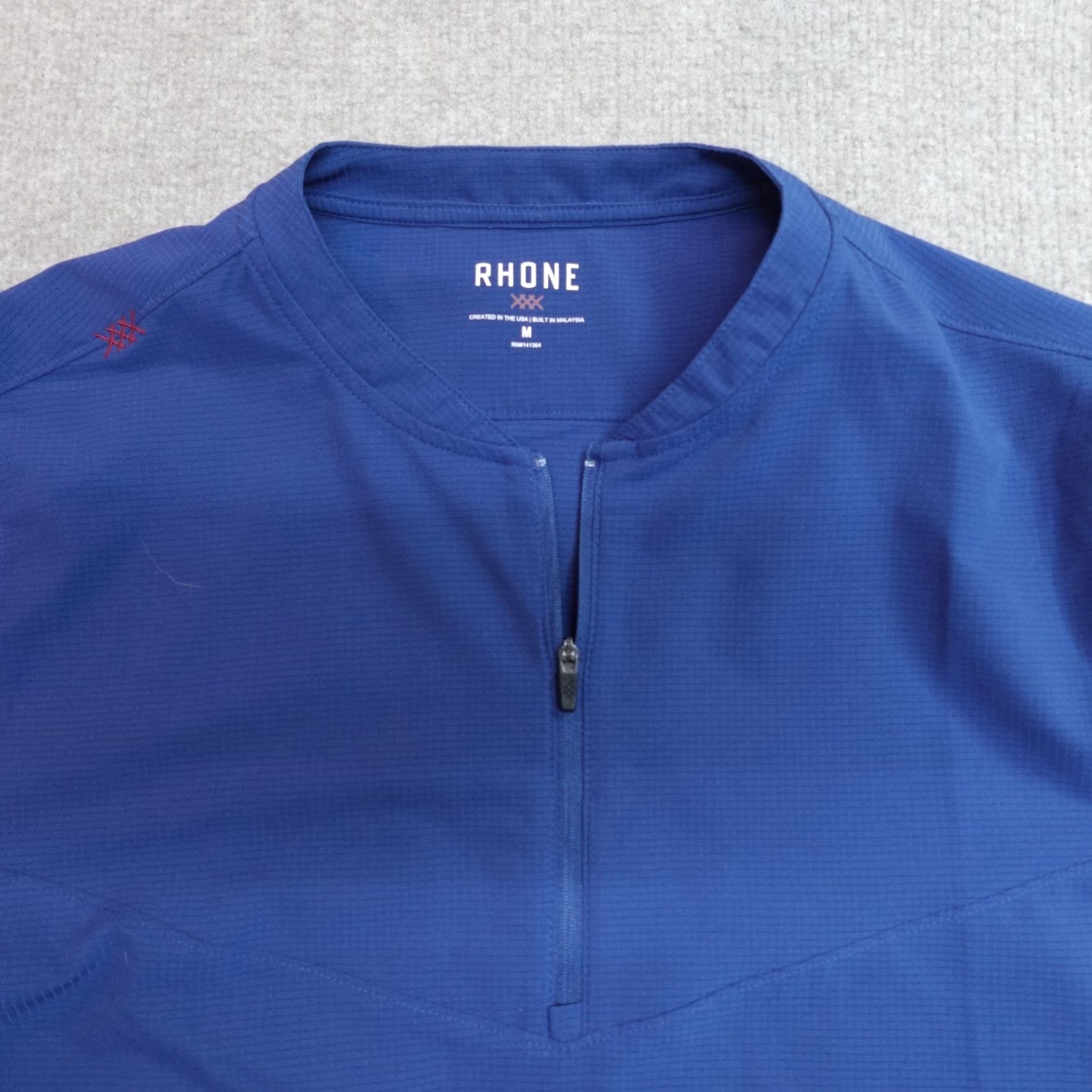 Rhone Rhone Sweater M Blue 1/4 Zip Collared Long Sleeve Pullover Casual Men M Shirt/Top Size US M / EU 48-50 / 2 - 2 Thumbnail
