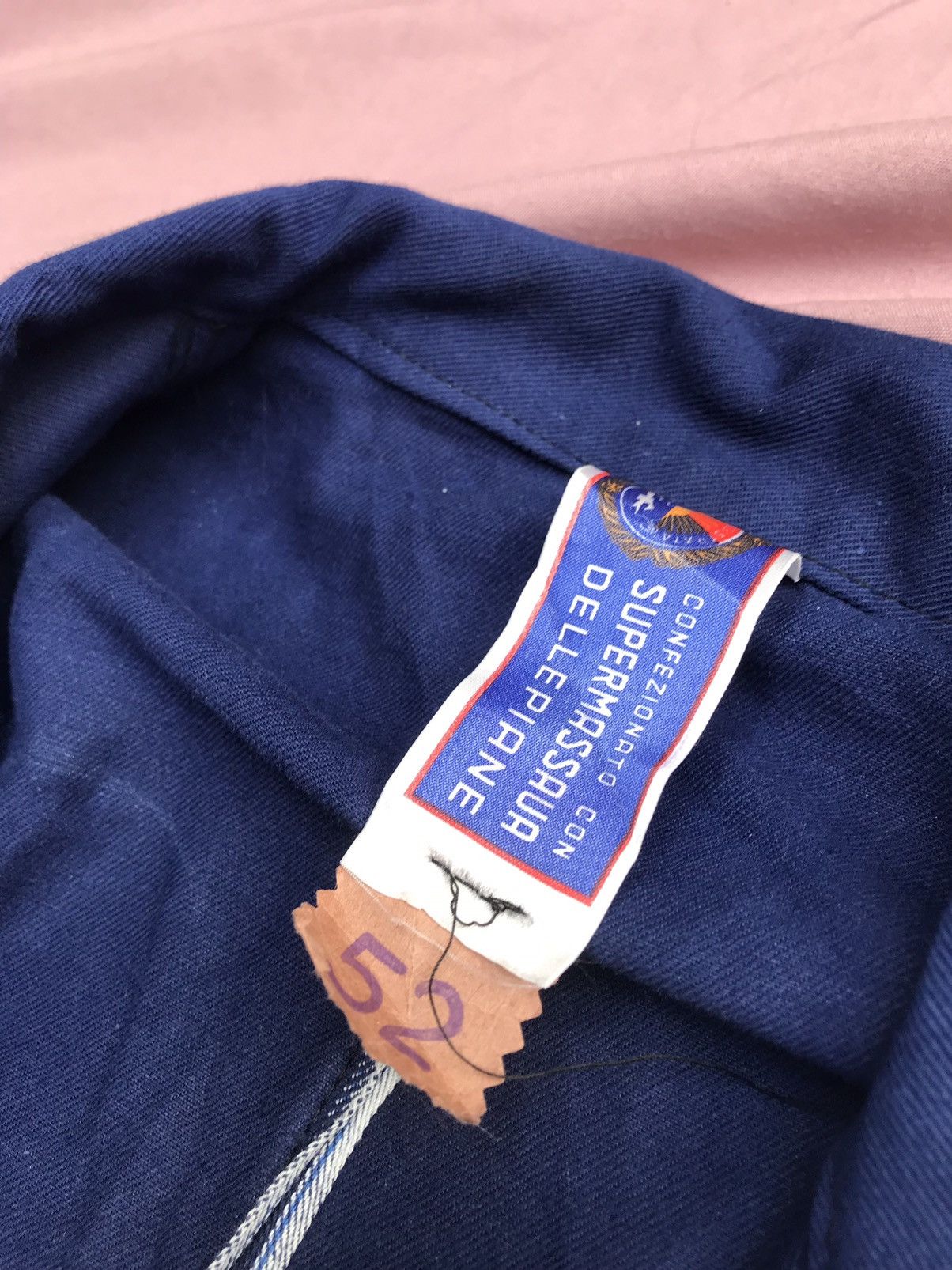 Self Edge × Vintage SELVEDGE NWT CANVAS CHORE JACKET NAVY BLUE Size US L / EU 52-54 / 3 - 5 Thumbnail