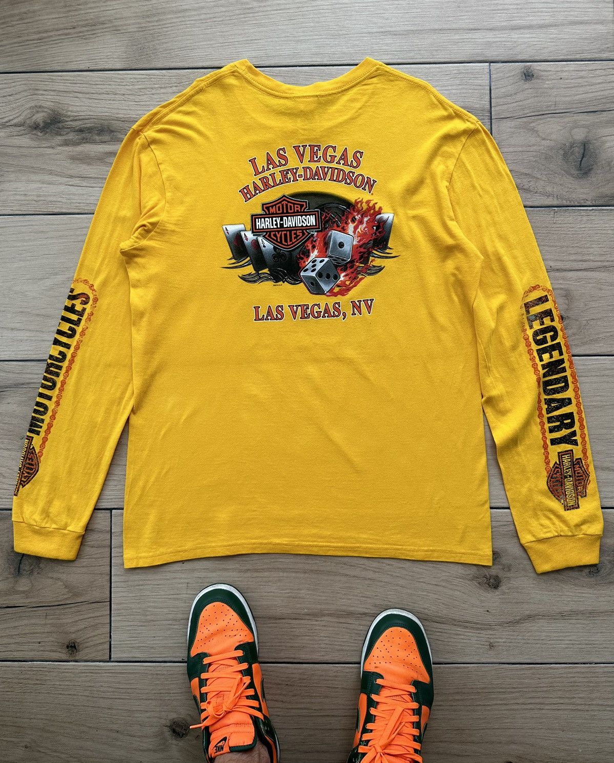 Harley Davidson × Vintage Harley-Davidson Las Vegas USA Logo Jacket Long Sleeve Men L Size US L / EU 52-54 / 3 - 1 Thumbnail