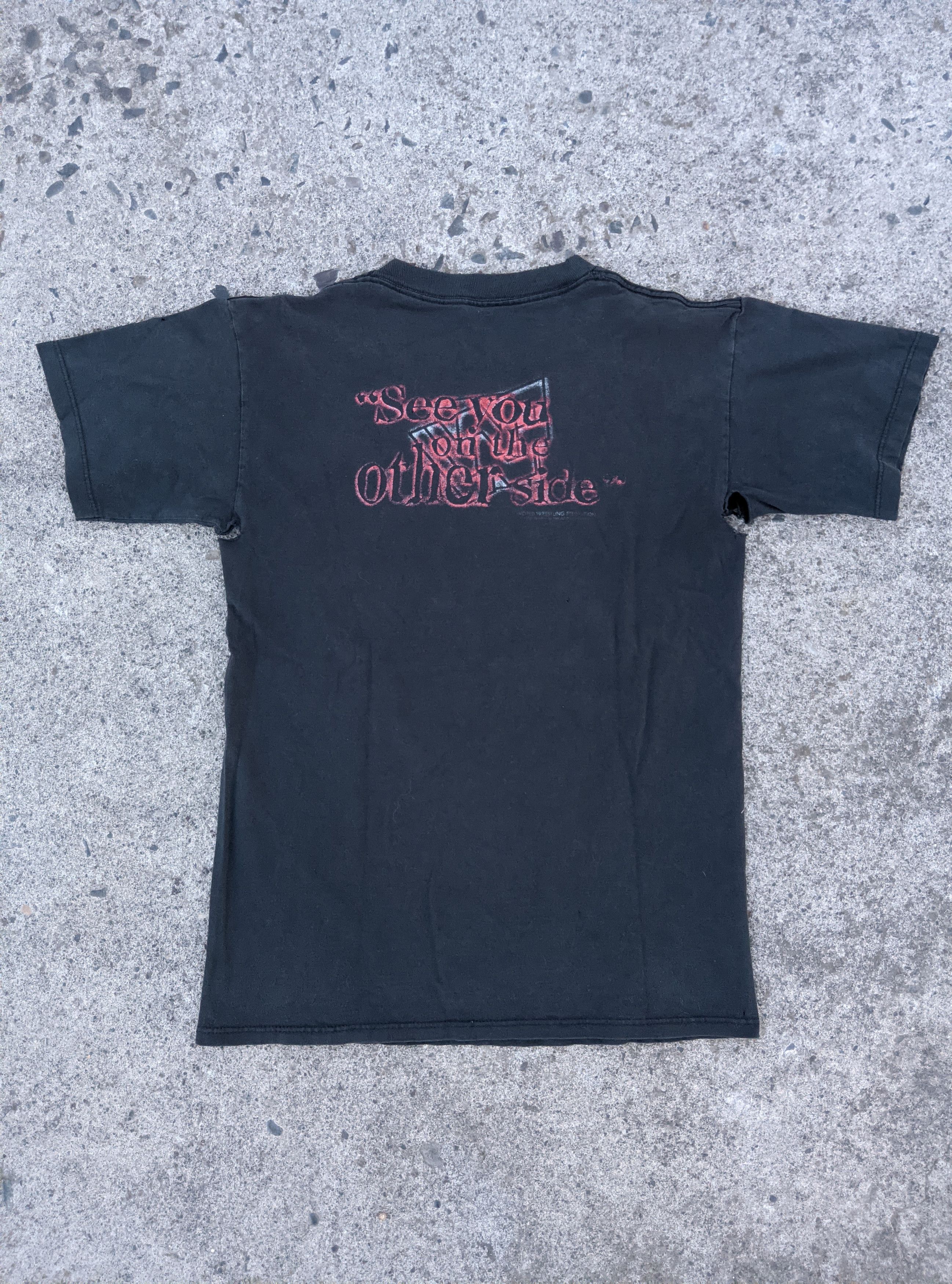 Vintage Vintage 1996 thrashed undertaker wwf wwe erd distressed Size US M / EU 48-50 / 2 - 3 Thumbnail