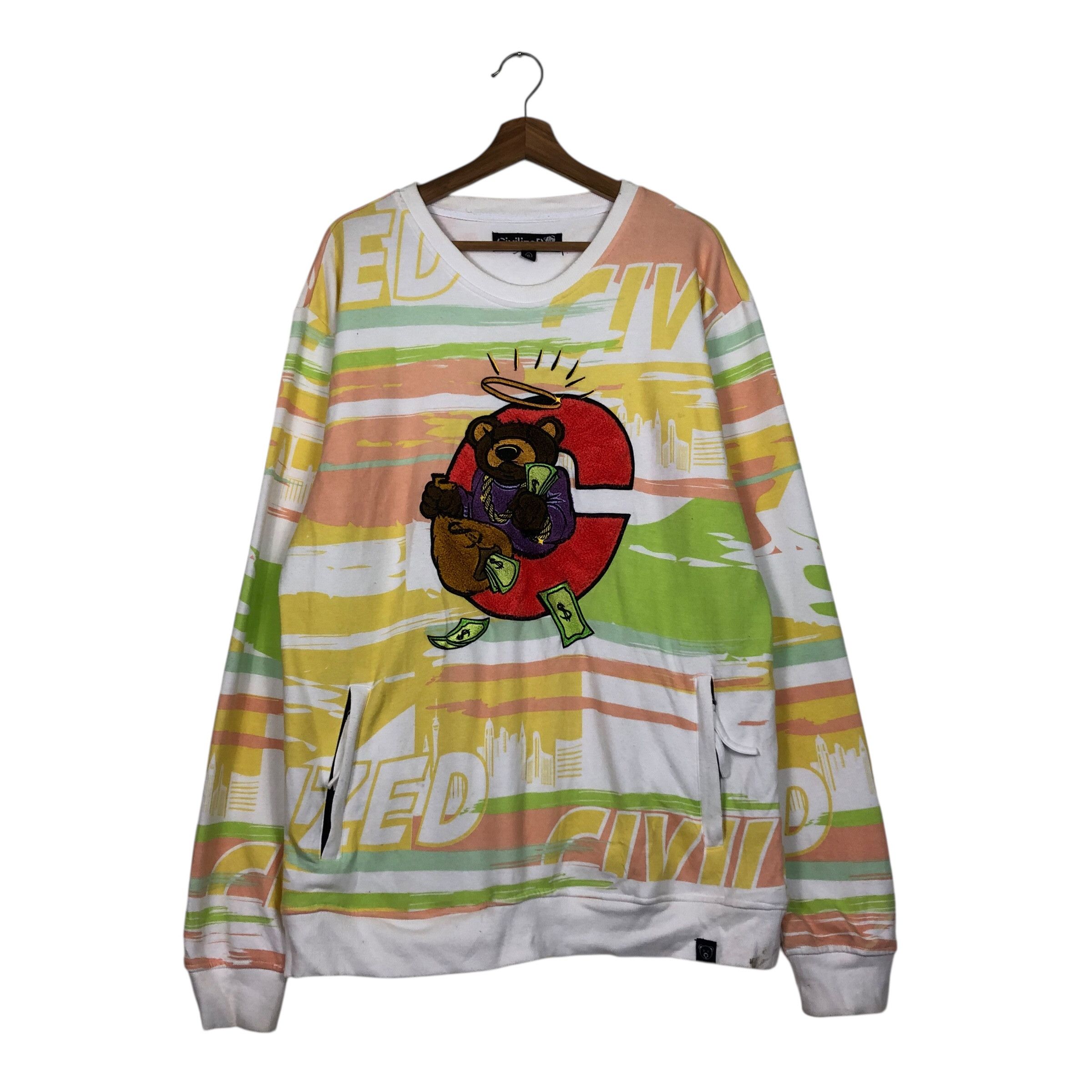 Japanese Brand 📌Colourful Design Civilided Sweatshirt Size US XL / EU 56 / 4 - 2 Thumbnail