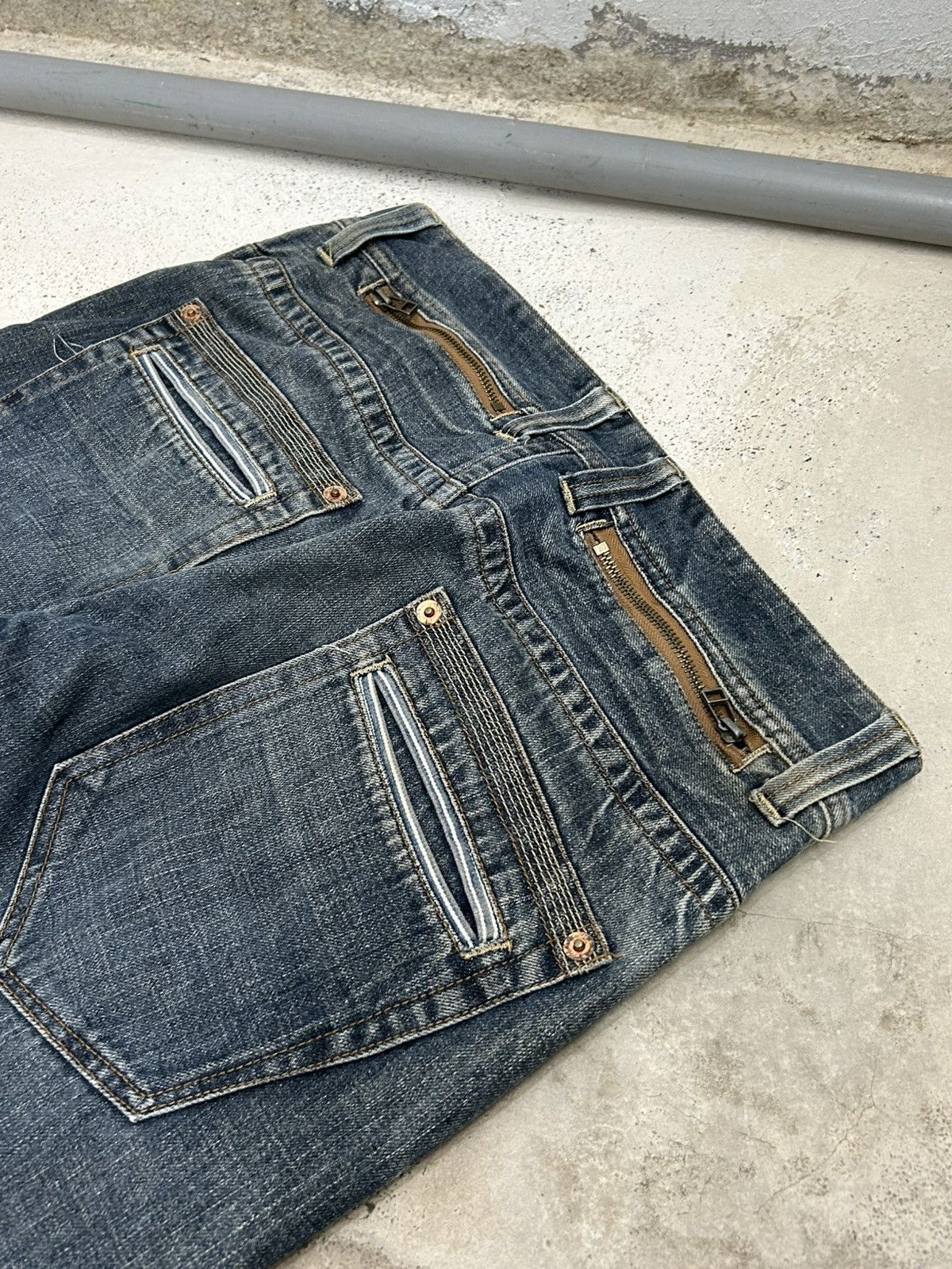 Japanese Brand Made In Heaven Unique Knee Arrow Kapital Style Junya Watanab Size US 33 - 19 Thumbnail