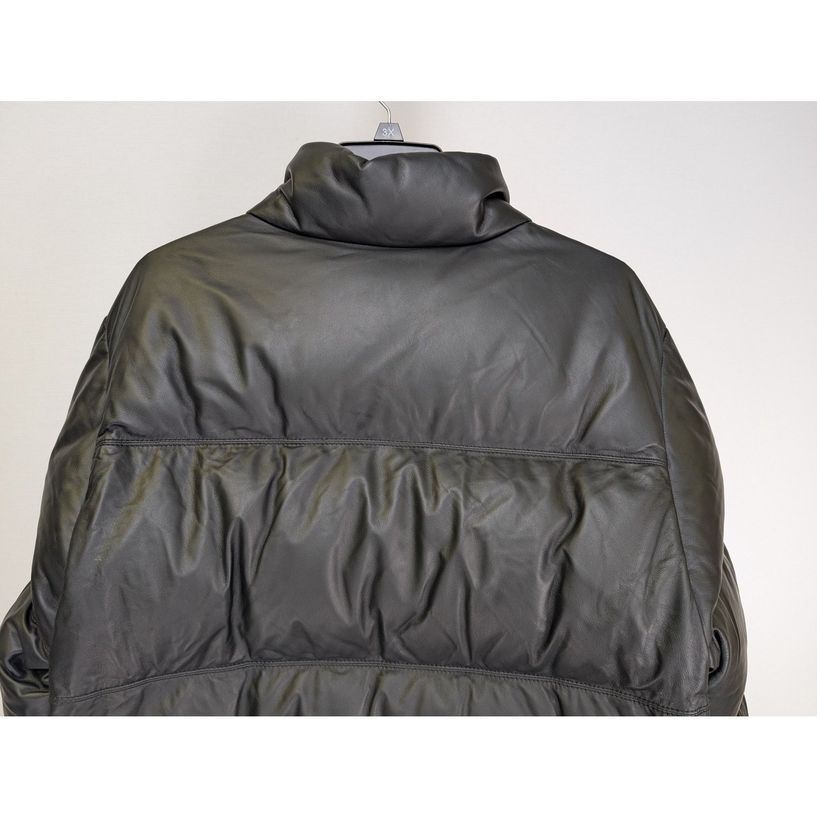 Moncler o1rshd1 Leather Down Jacket in Black Size US XL / EU 56 / 4 - 14 Thumbnail