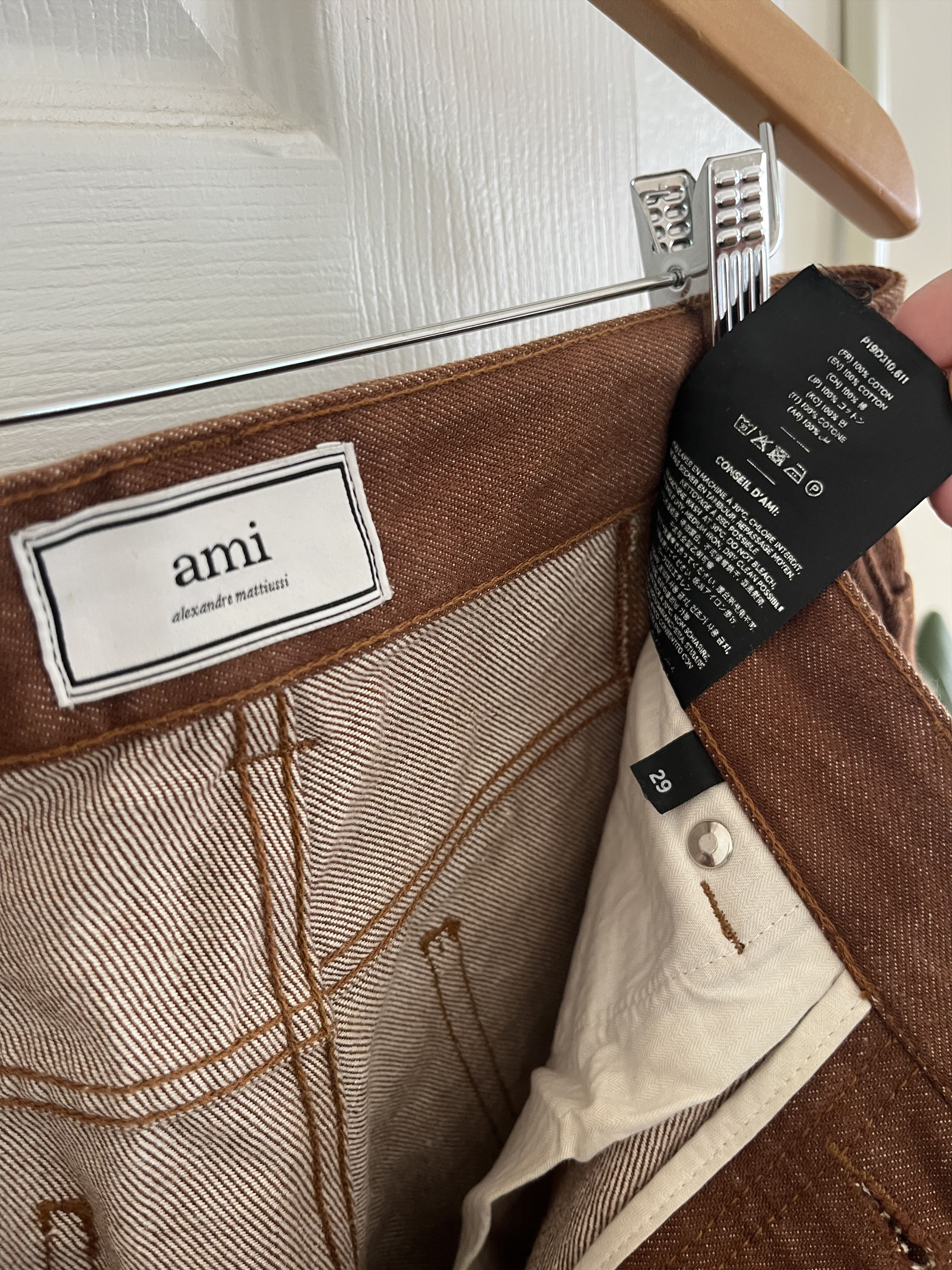 AMI ami denim jeans - brick Size US 29 - 2 Thumbnail