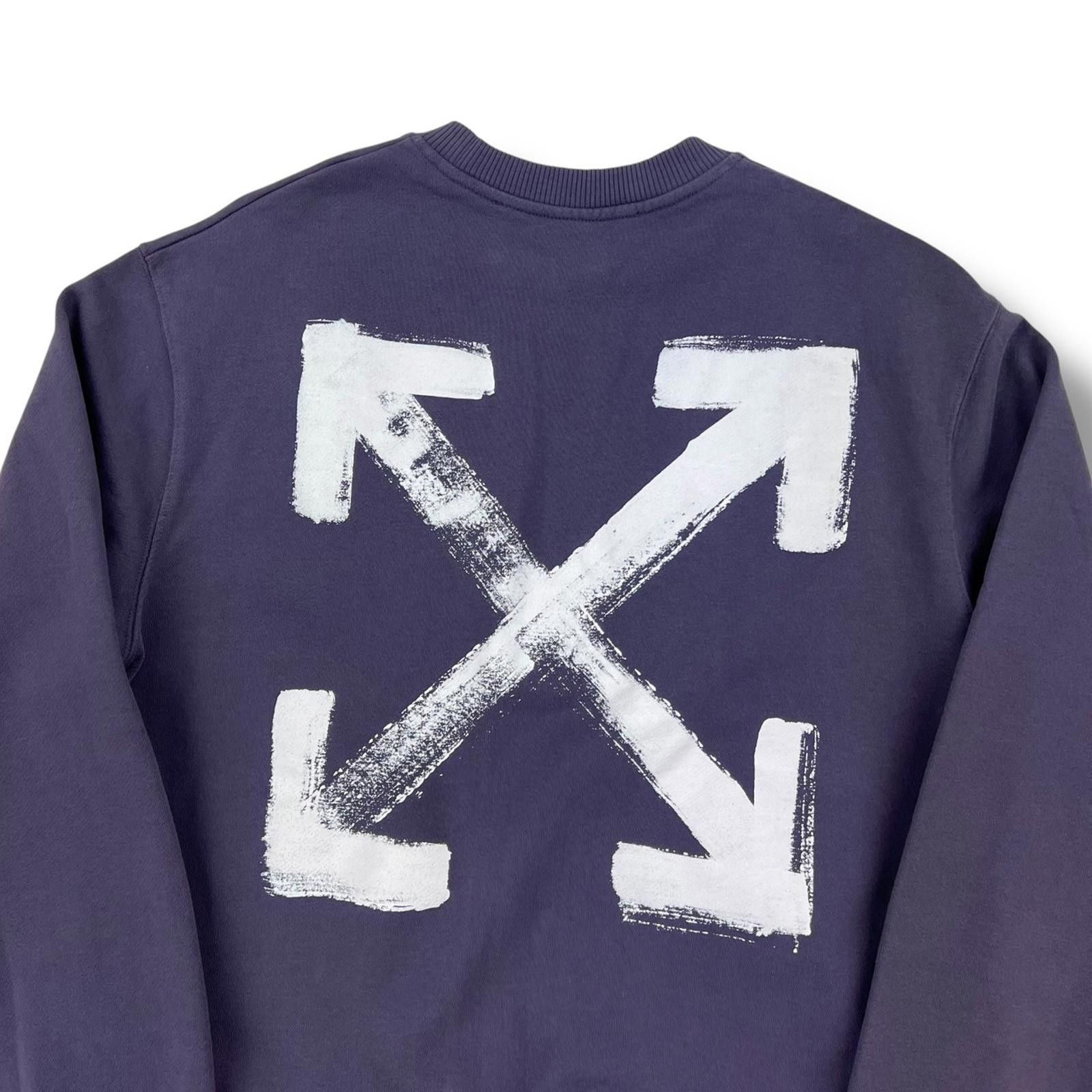 Off-White Off-White Brushed Arrows Purple Sweatshirt Size US M / EU 48-50 / 2 - 1 Thumbnail